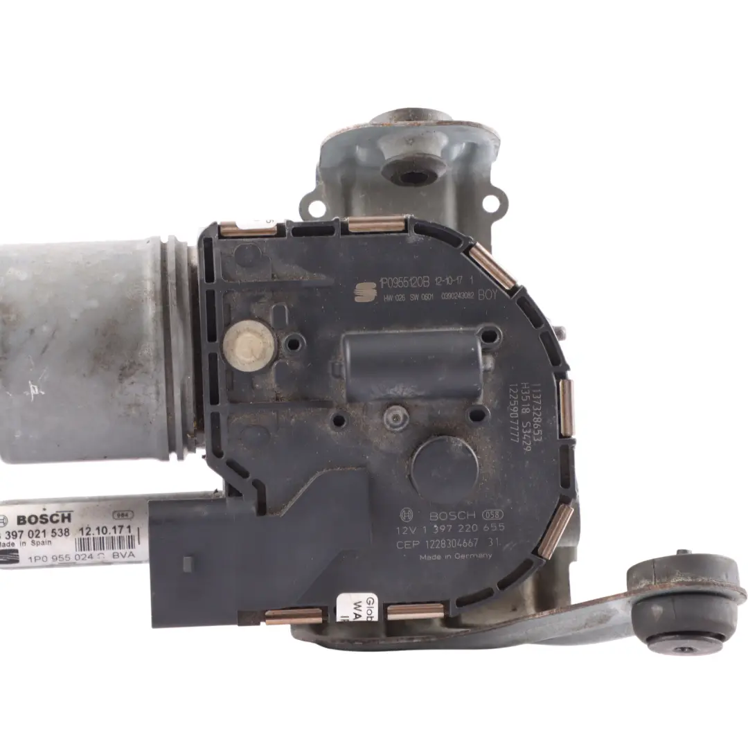 Mk2 1P Scheibenwischer Gestänge Motor Vorne Rechts 1P0955120B für Seat Leon mit Teilenummer 1P0955602A Seat Leon Mk2 1P Scheibenwischer Gestänge Motor Vorne Rechts 1P0955120B - SKU 1P0955602A - Teilenummer 1P0955602A