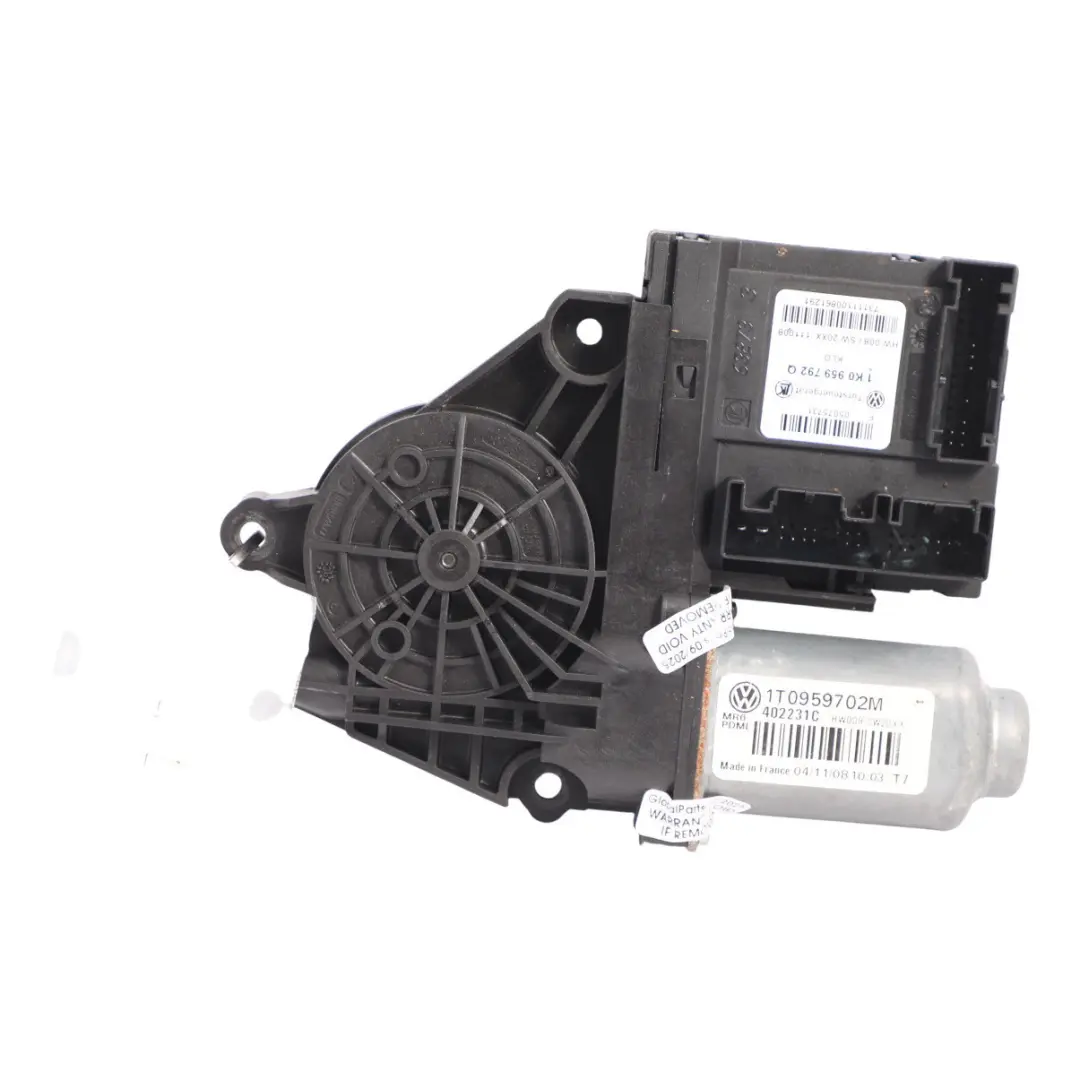 Skoda Octavia Mk2 1Z Power Window Regulator Motor Front Left Door N/S - SKU 1T0959702M - Part number 1T0959702M