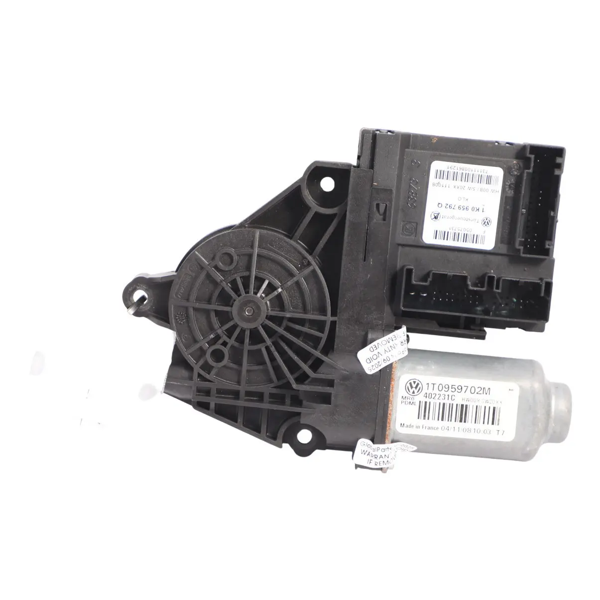 Skoda Octavia Mk2 1Z Power Window Regulator Motor Front Left Door N/S 1T0959702M