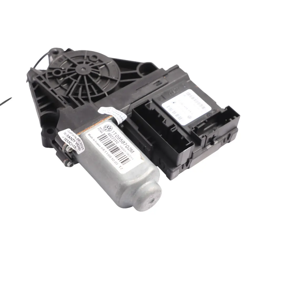 Skoda Octavia Mk2 1Z Power Window Regulator Motor Front Left Door N/S - SKU 1T0959702M - Part number 1T0959702M