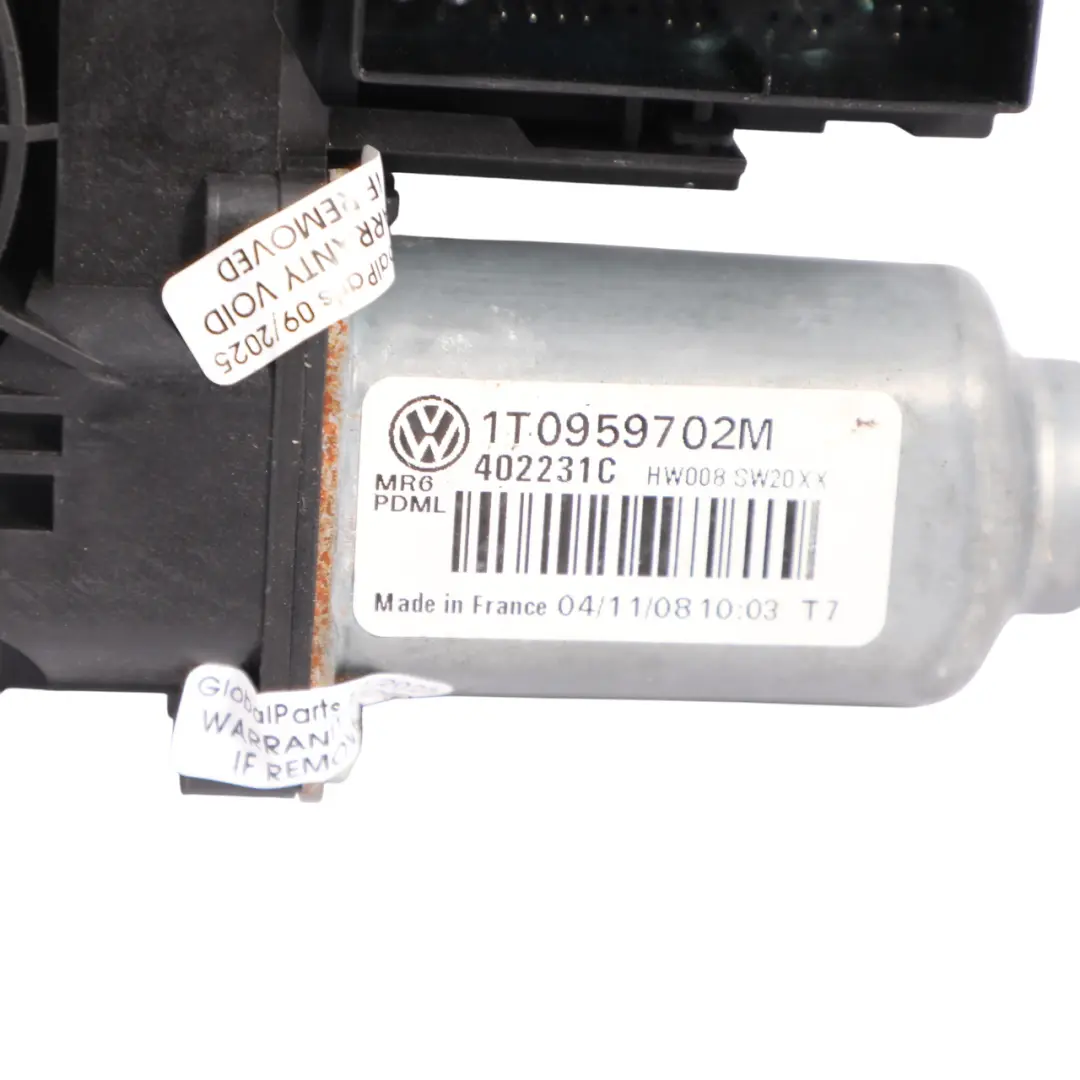 Mk2 1Z Power Window Regulator Motor Front Left Door N/S to Skoda Octavia with Part number 1T0959702M Skoda Octavia Mk2 1Z Power Window Regulator Motor Front Left Door N/S - SKU 1T0959702M - Part number 1T0959702M