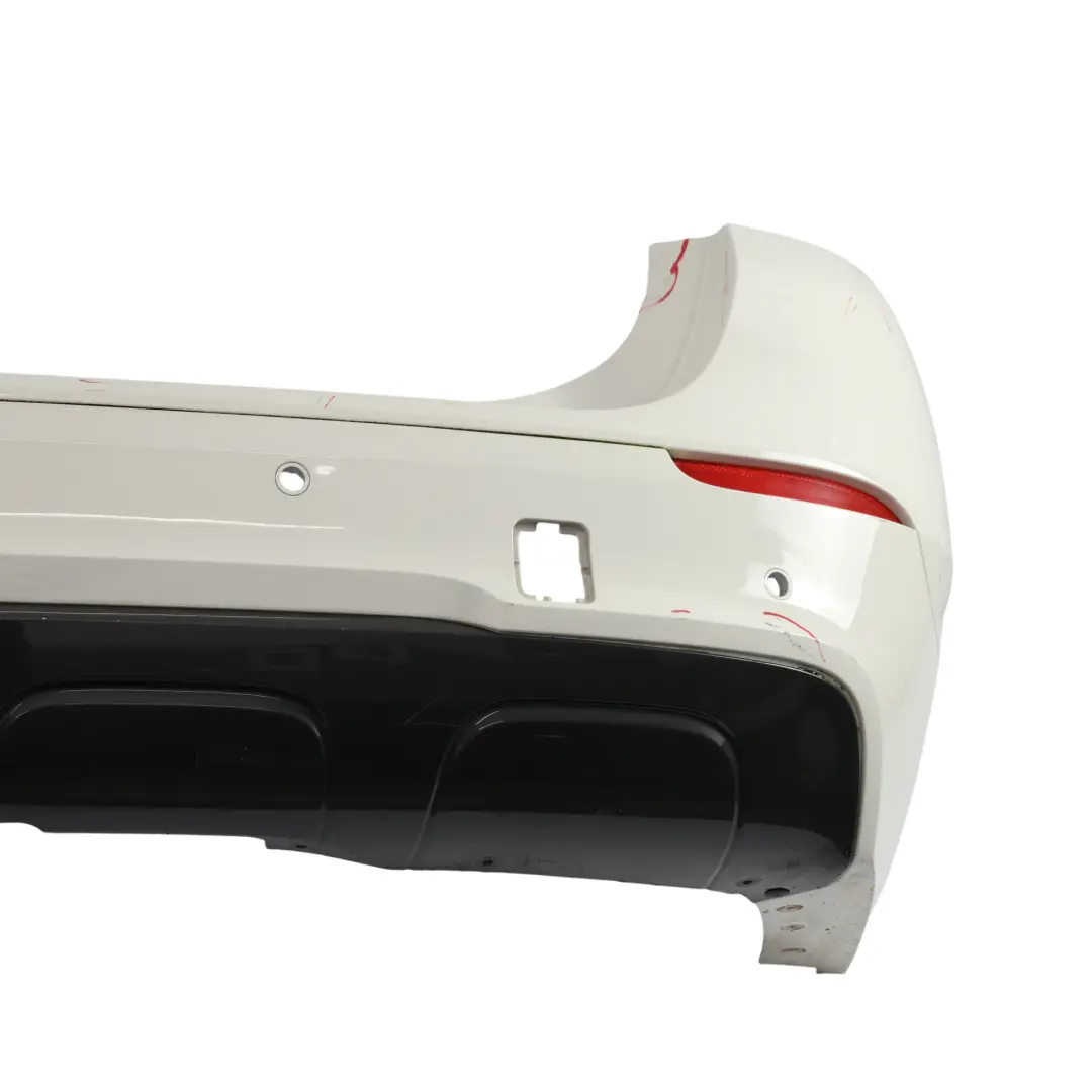 Bumper M Sport Trim Panel PDC Alpinweiss White - 300 to BMW X1 E84 Rear with Part number 2212611 BMW X1 E84 Rear Bumper M Sport Trim Panel PDC Alpinweiss White - 300 - SKU 2212611-AW2 - Part number 2212611