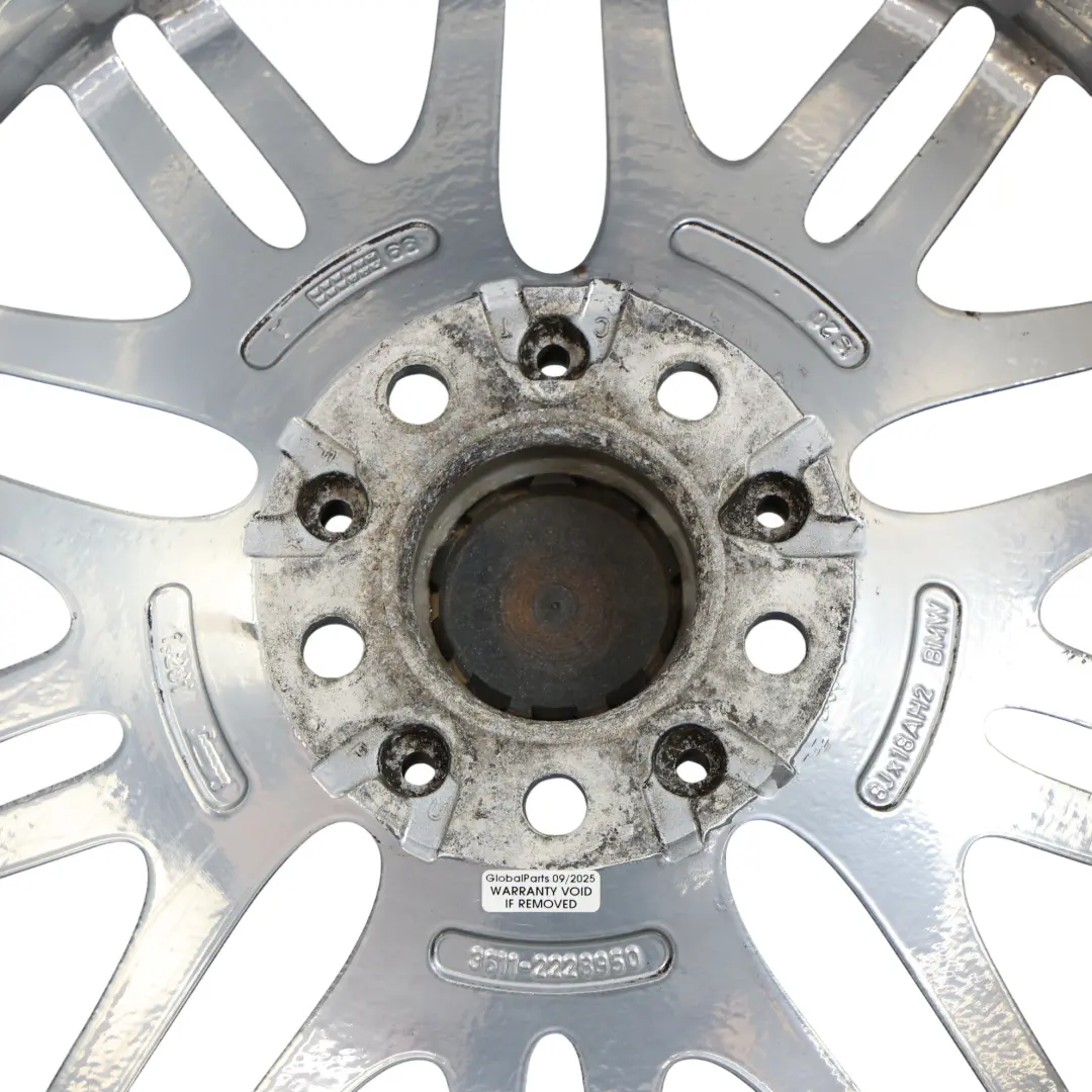 Jante Avant Chromée En Alliage 18" 8J ET:20 M Style 65 pour BMW E39 M5 à propos du numéro de pièce 2228950 BMW E39 M5 Jante Avant Chromée En Alliage 18" 8J ET:20 M Style 65 - SKU 2228950-1 - Numéro de pièce 2228950