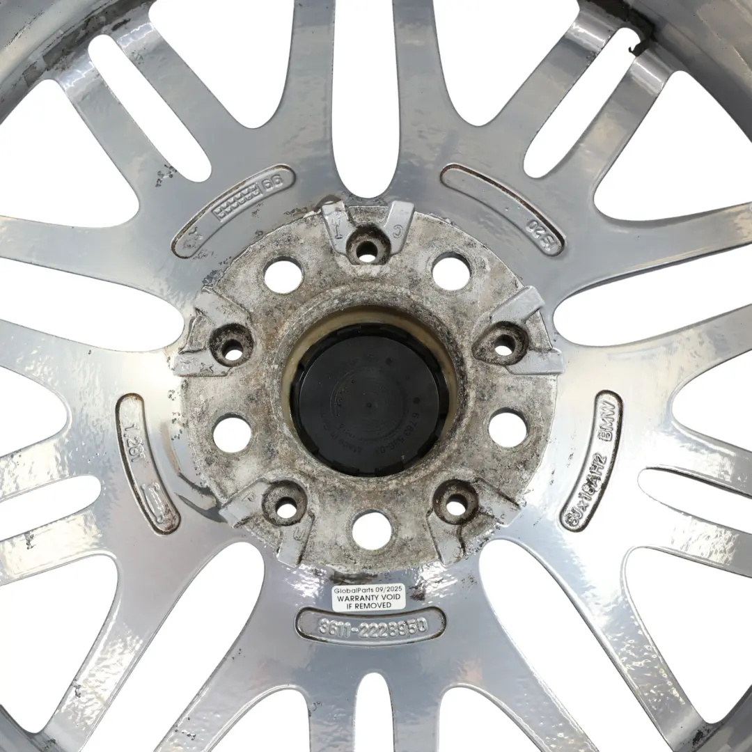 BMW E39 M5 Front Chrome Wheel Alloy Rim 18" 8J ET:20 M Styling 65 - SKU 2228950-2 - Part number 2228950