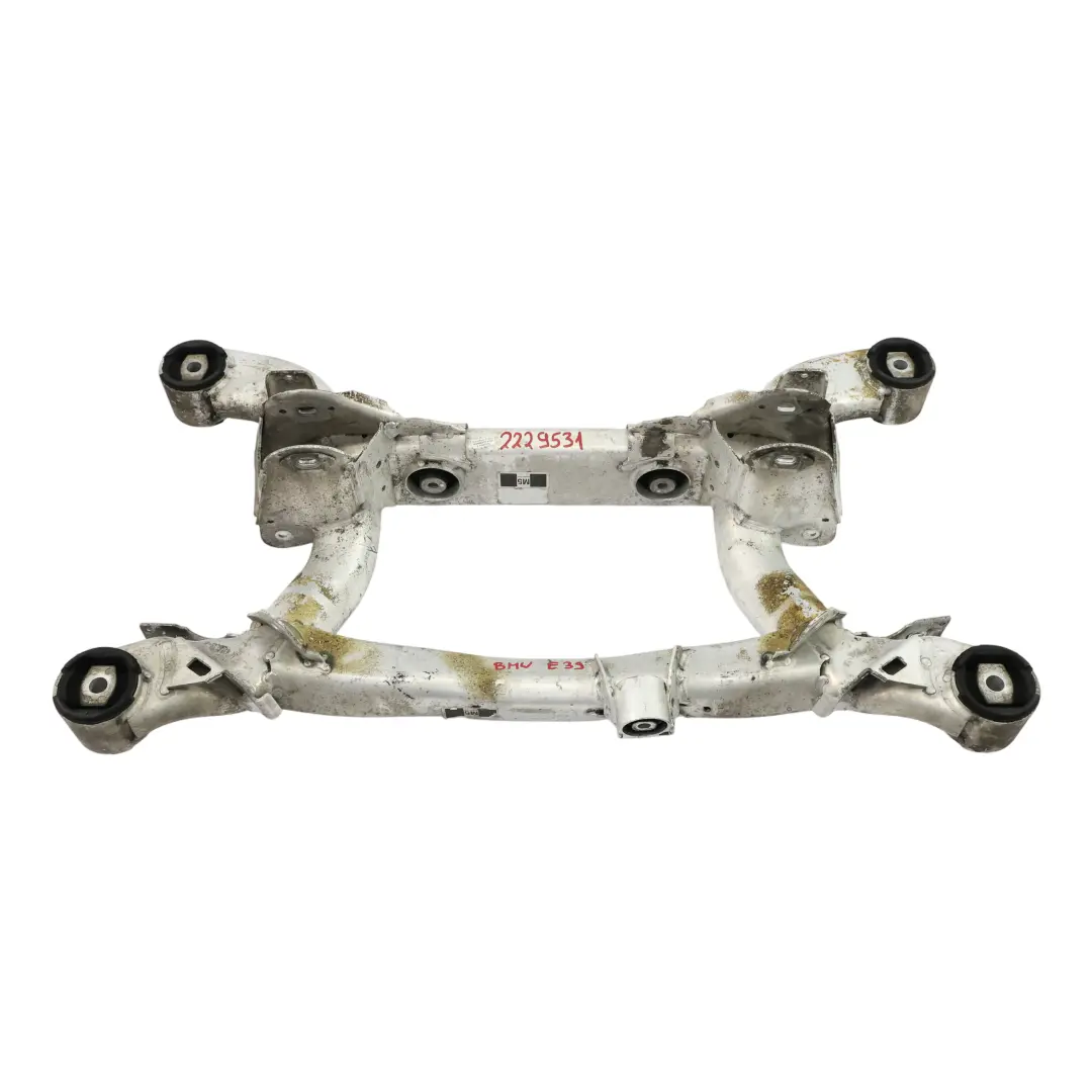 Eje Trasero Portador Subchasis Diferencial Suspensión Cuna para BMW E39 M5 con número de pieza 2229531 BMW E39 M5 Eje Trasero Portador Subchasis Diferencial Suspensión Cuna - SKU 2229531 - Número de pieza 2229531