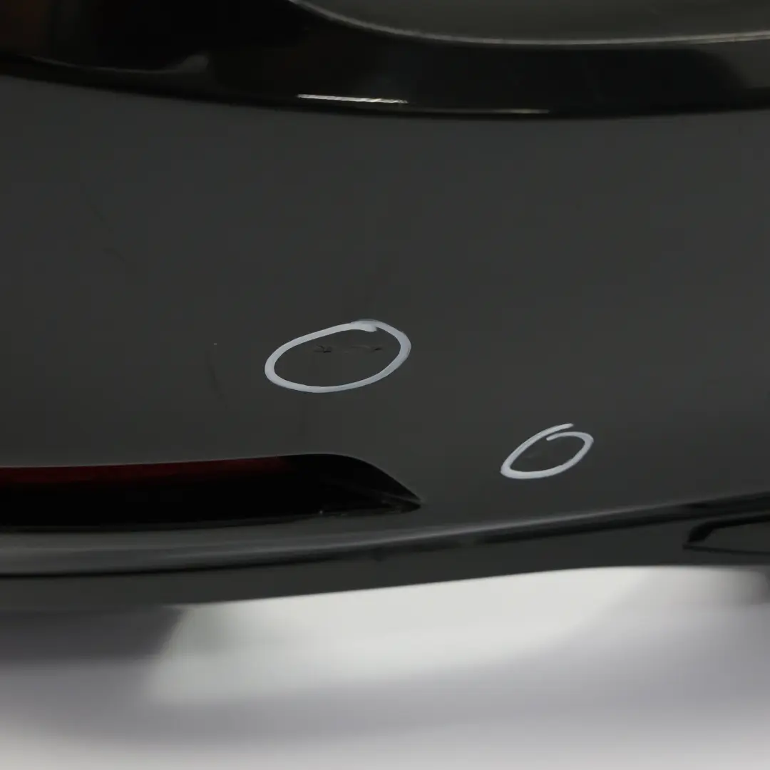 Bumper Trim Panel PDC Covering Black Sapphire Metallic - 475 to BMW F30 Rear with Part number 2239993 BMW F30 Rear Bumper Trim Panel PDC Covering Black Sapphire Metallic - 475 - SKU 2239993-BS - Part number 2239993