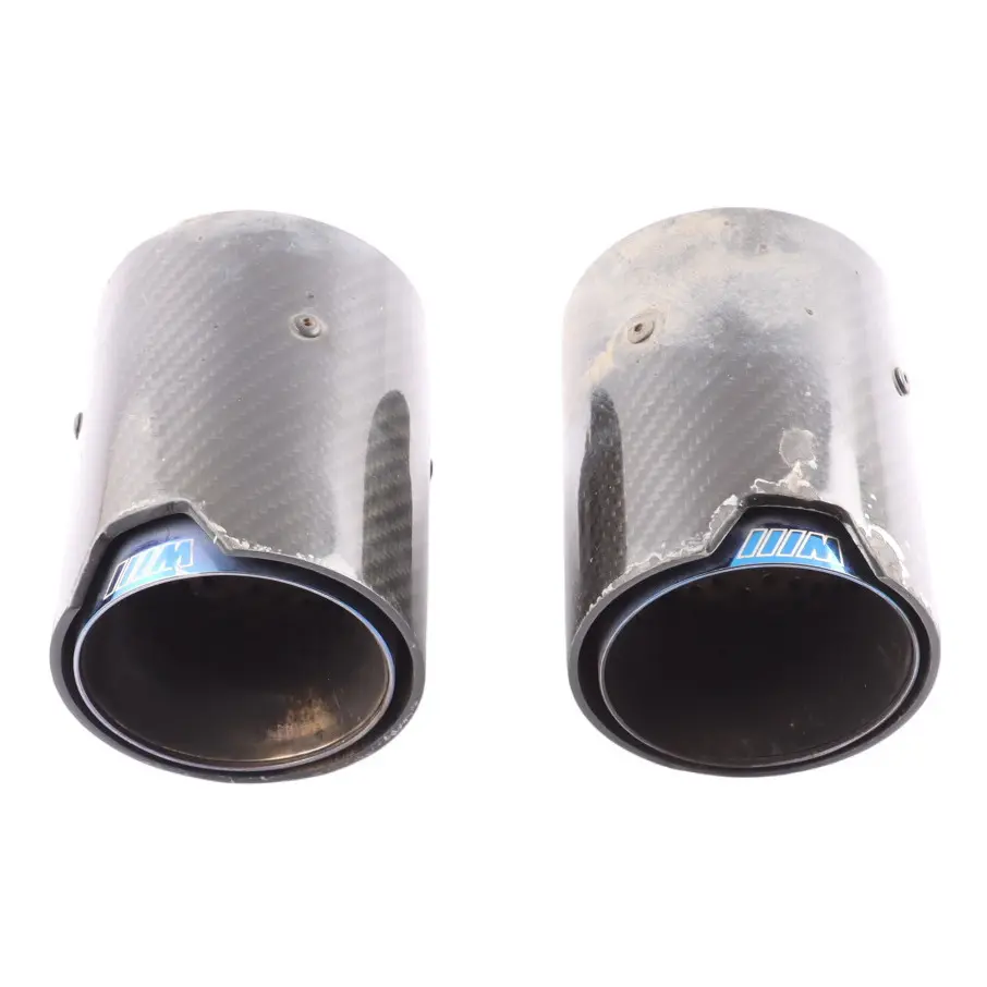  Tailpipe End Tips BMW F87 M2 F80 M3 F82 F83 M4 M Sport in Carbon SET OF2 - SKU 2468411-3 - Part number 2468411