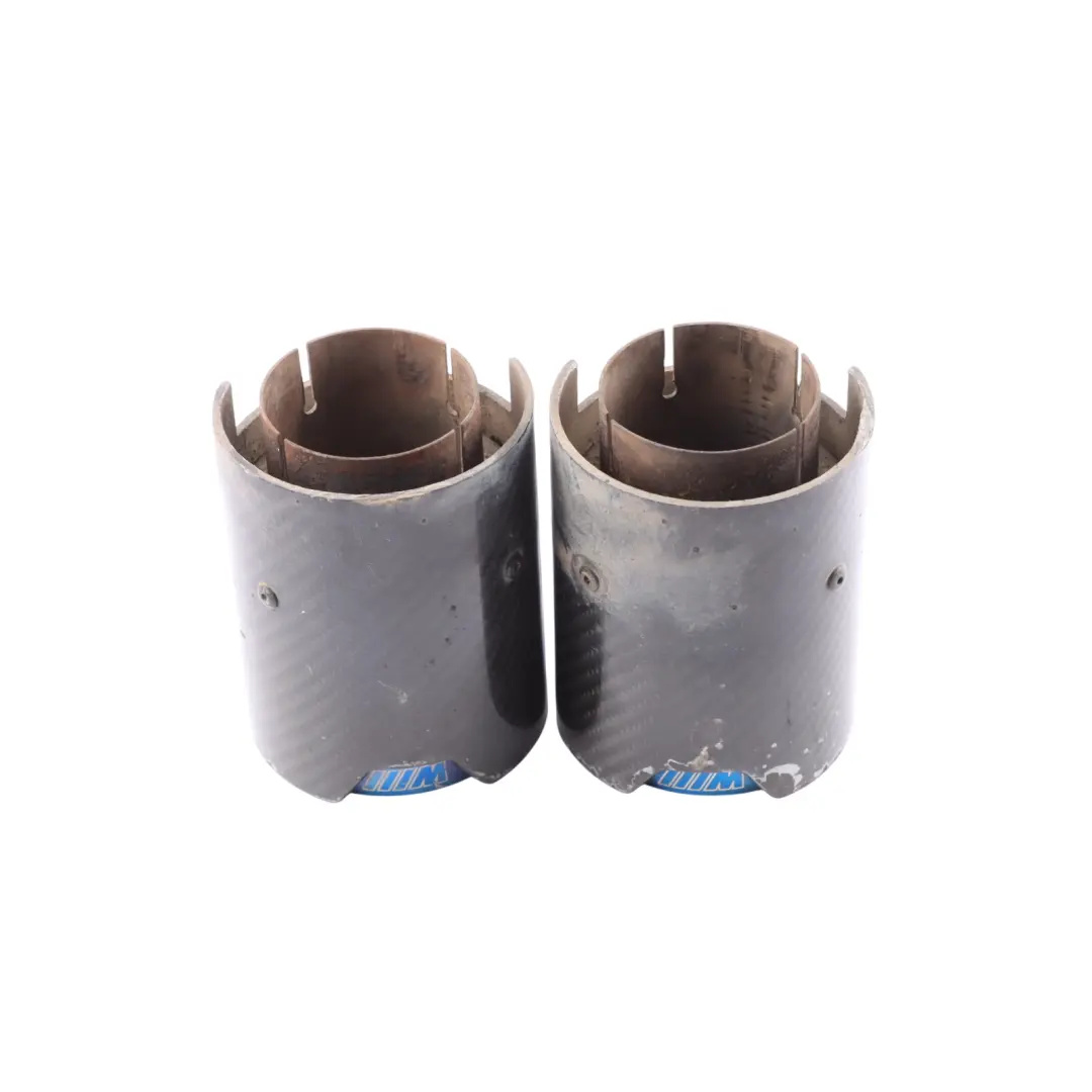  Tailpipe End Tips BMW F87 M2 F80 M3 F82 F83 M4 M Sport in Carbon SET OF2 - SKU 2468411-3 - Part number 2468411