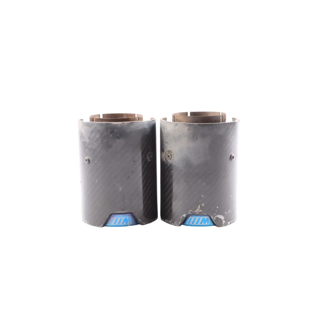  Tailpipe End Tips BMW F87 M2 F80 M3 F82 F83 M4 M Sport in Carbon SET OF2 - SKU 2468411-3 - Part number 2468411