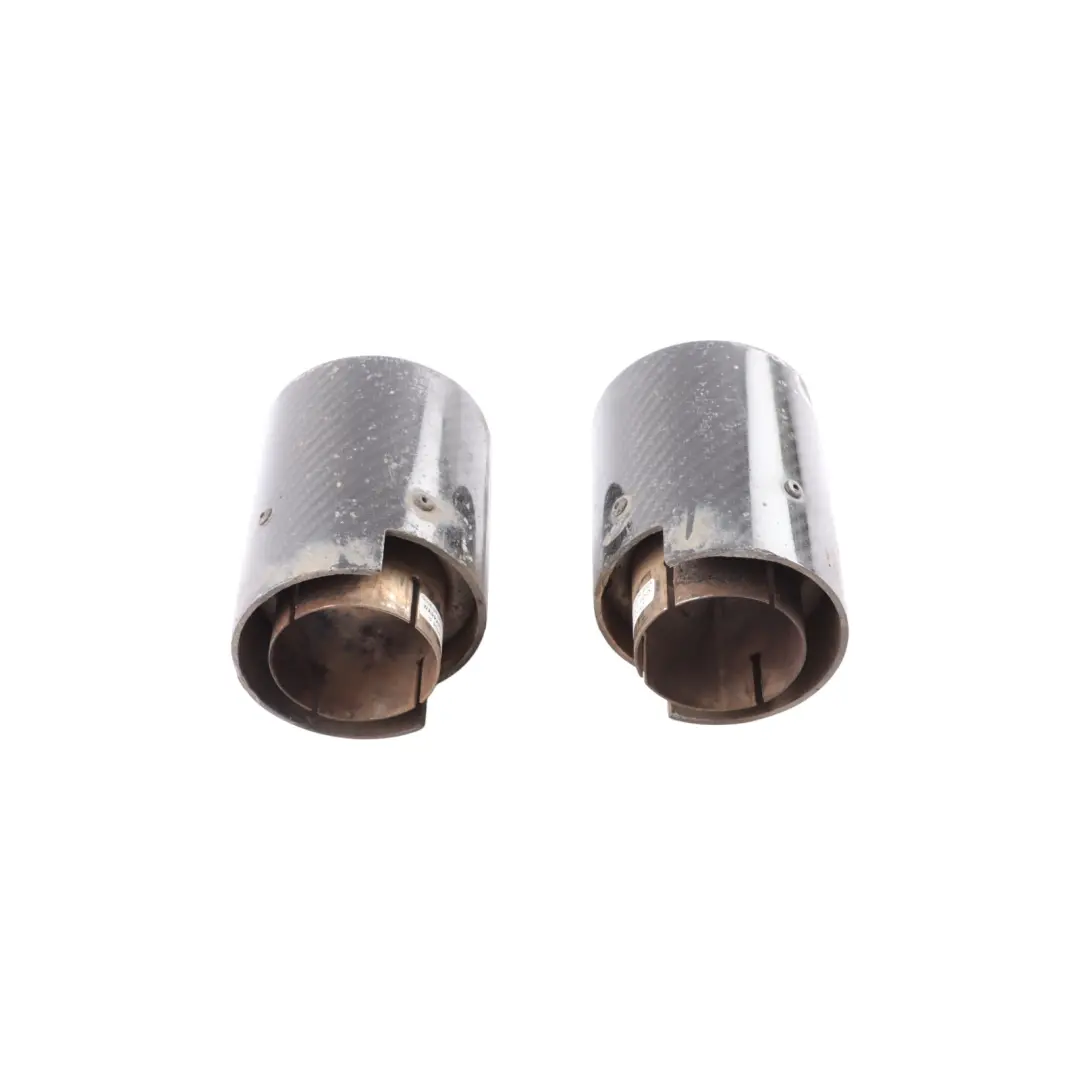  Tailpipe End Tips BMW F87 M2 F80 M3 F82 F83 M4 M Sport in Carbon SET OF2 - SKU 2468411-3 - Part number 2468411
