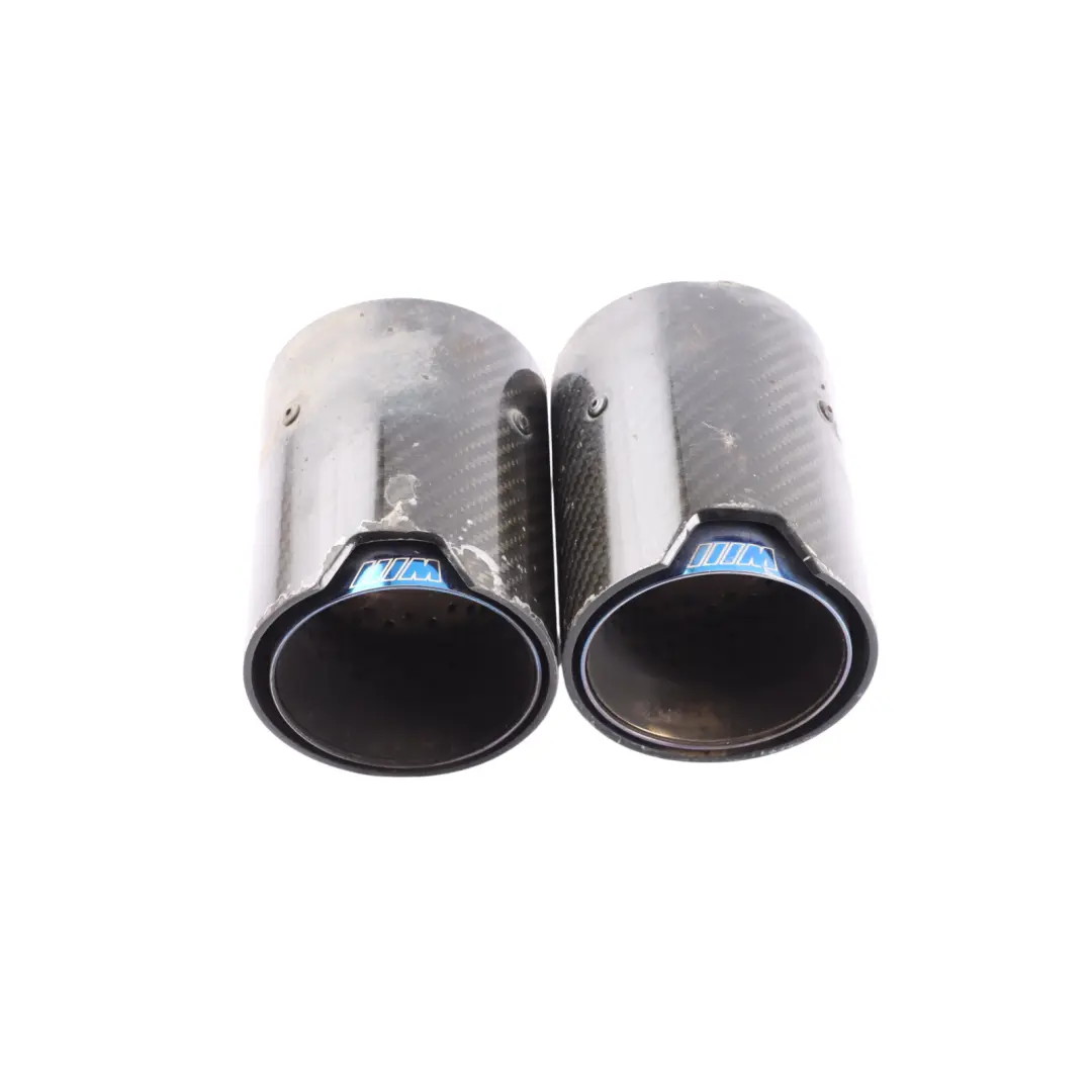  Tailpipe End Tips BMW F87 M2 F80 M3 F82 F83 M4 M Sport in Carbon SET OF2 - SKU 2468411-3 - Part number 2468411