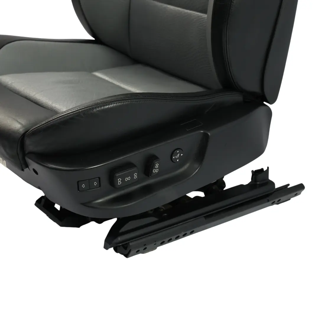 BMW E39 M5 Front Seat Sport Memory Heated Left N/S Black Silver Leather - SKU 2499624-1 - Part number 2499624