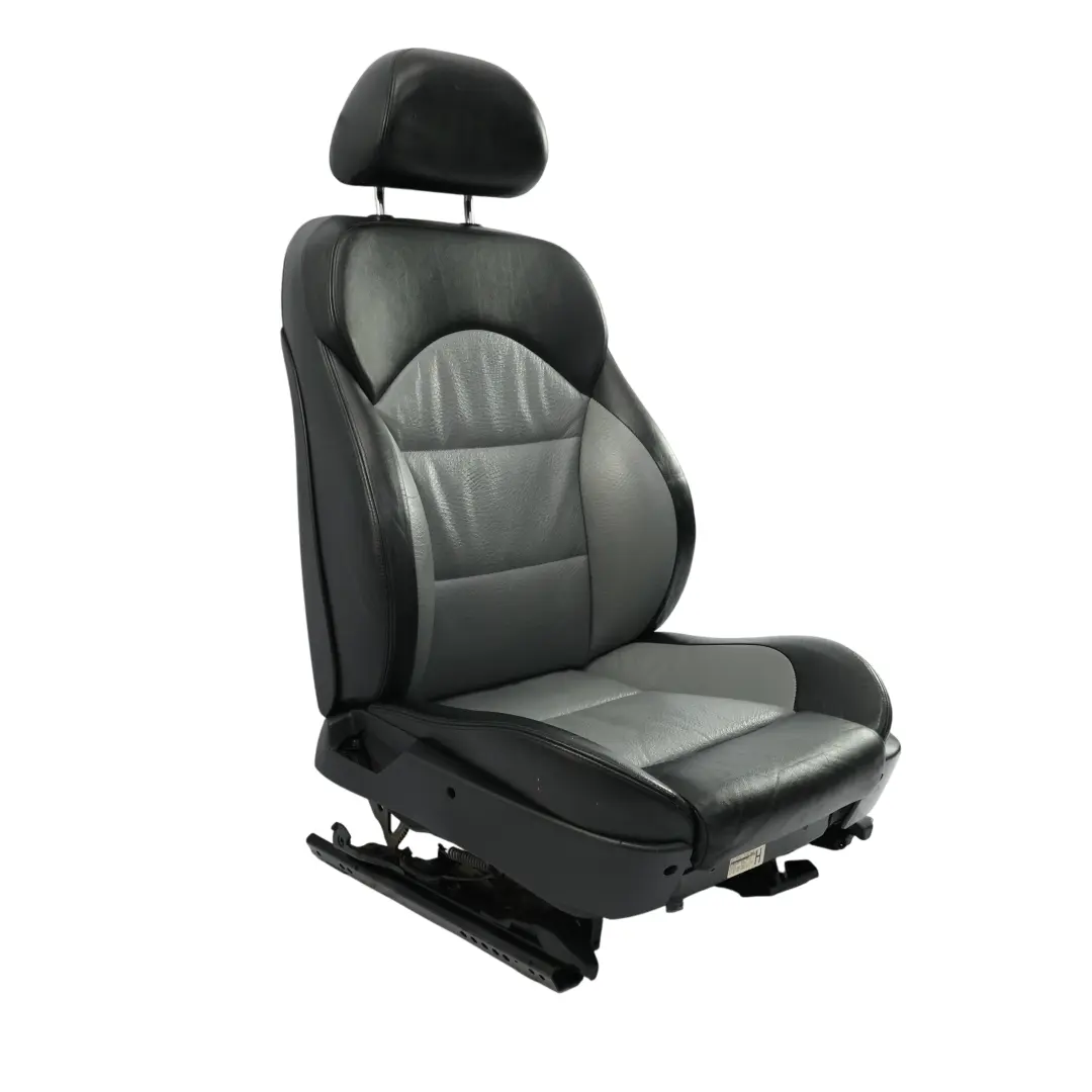 BMW E39 M5 Front Seat Sport Memory Heated Left N/S Black Silver Leather - SKU 2499624-1 - Part number 2499624