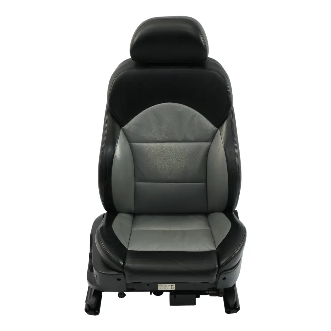 BMW E39 M5 Vorder Sitz Sport Memory Beheizt Rechts Schwarz Silber Leder - SKU 2499624-2 - Teilenummer 2499624