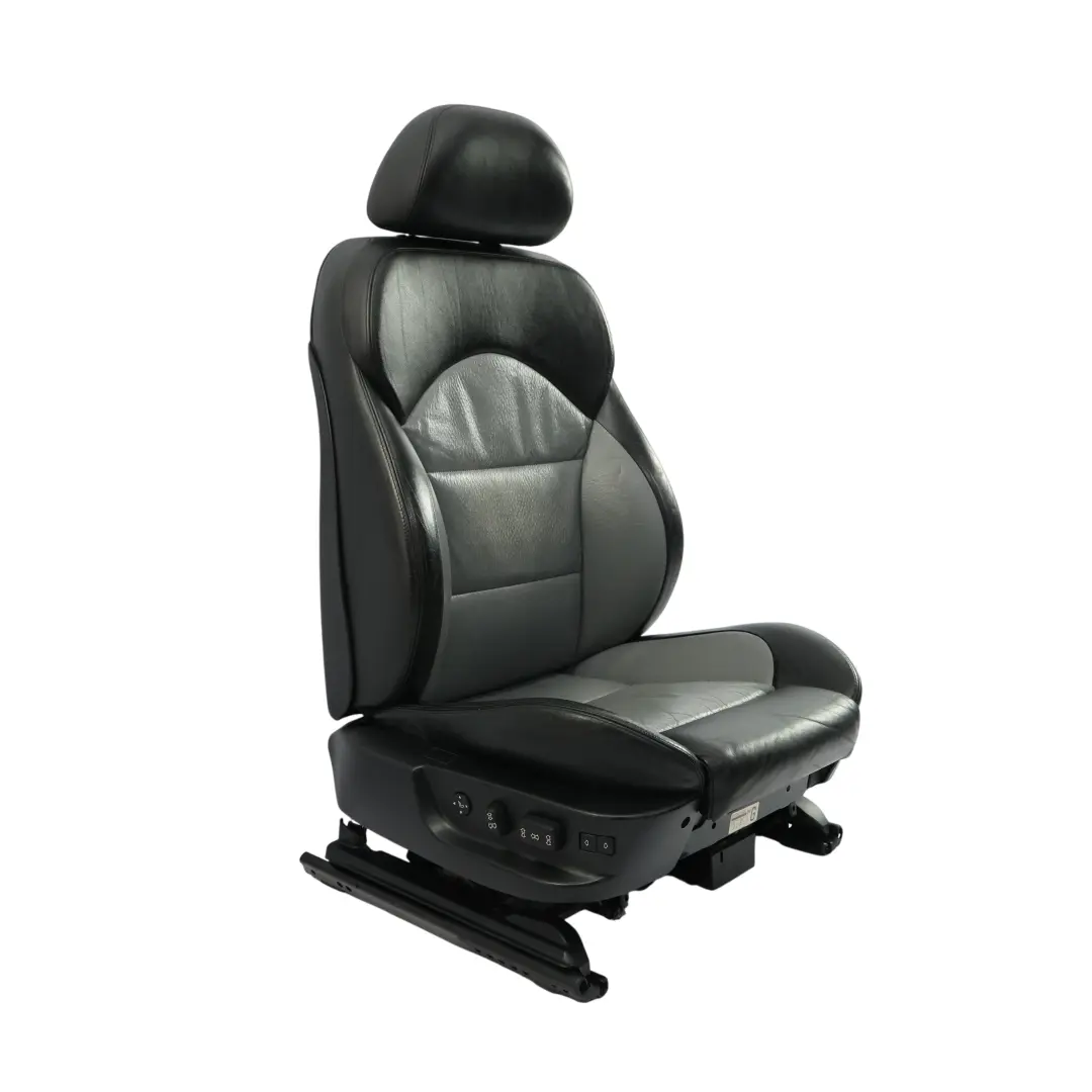 Siège Avant Sport Chauffant À Mémoire Cuir Noir Argenté Droite pour BMW E39 M5 à propos du numéro de pièce 2499624 BMW E39 M5 Siège Avant Sport Chauffant À Mémoire Cuir Noir Argenté Droite - SKU 2499624-2 - Numéro de pièce 2499624