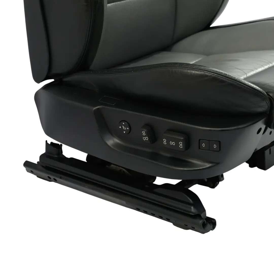 BMW E39 M5 Vorder Sitz Sport Memory Beheizt Rechts Schwarz Silber Leder - SKU 2499624-2 - Teilenummer 2499624