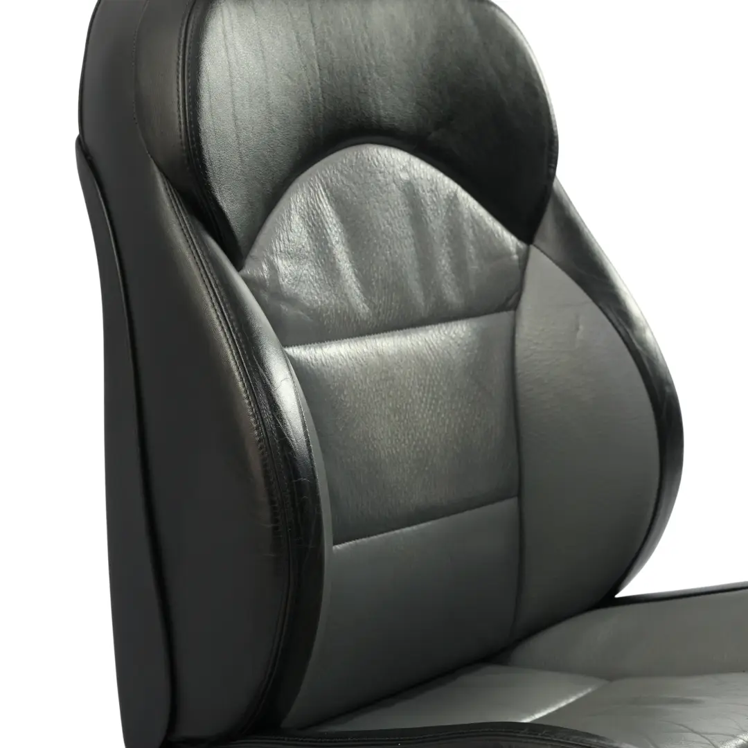 BMW E39 M5 Asiento Delantero Sport Memoria Calefactado Derecho Cuero Negro Plata - SKU 2499624-2 - Número de pieza 2499624