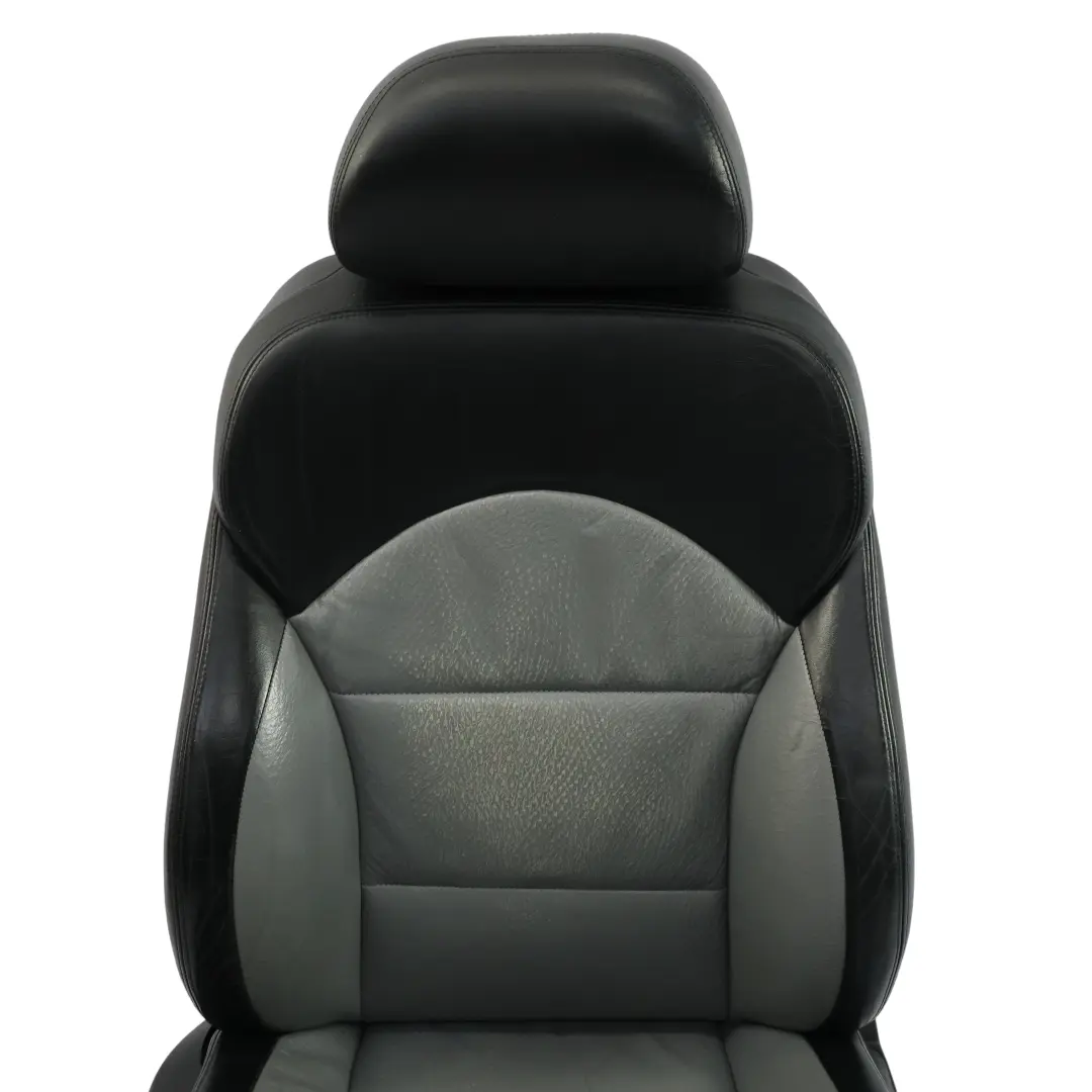 BMW E39 M5 Vorder Sitz Sport Memory Beheizt Rechts Schwarz Silber Leder - SKU 2499624-2 - Teilenummer 2499624