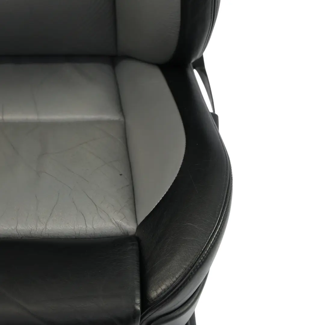 Front Seat Sport Memory Heated Right O/S Black Silver Leather to BMW E39 M5 with Part number 2499624 BMW E39 M5 Front Seat Sport Memory Heated Right O/S Black Silver Leather - SKU 2499624-2 - Part number 2499624