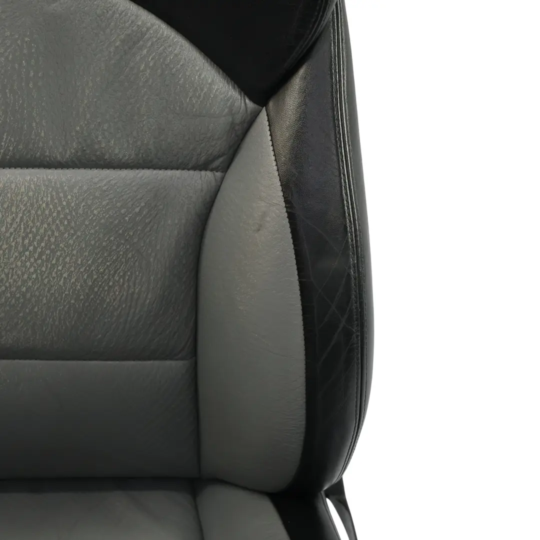 Front Seat Sport Memory Heated Right O/S Black Silver Leather to BMW E39 M5 with Part number 2499624 BMW E39 M5 Front Seat Sport Memory Heated Right O/S Black Silver Leather - SKU 2499624-2 - Part number 2499624