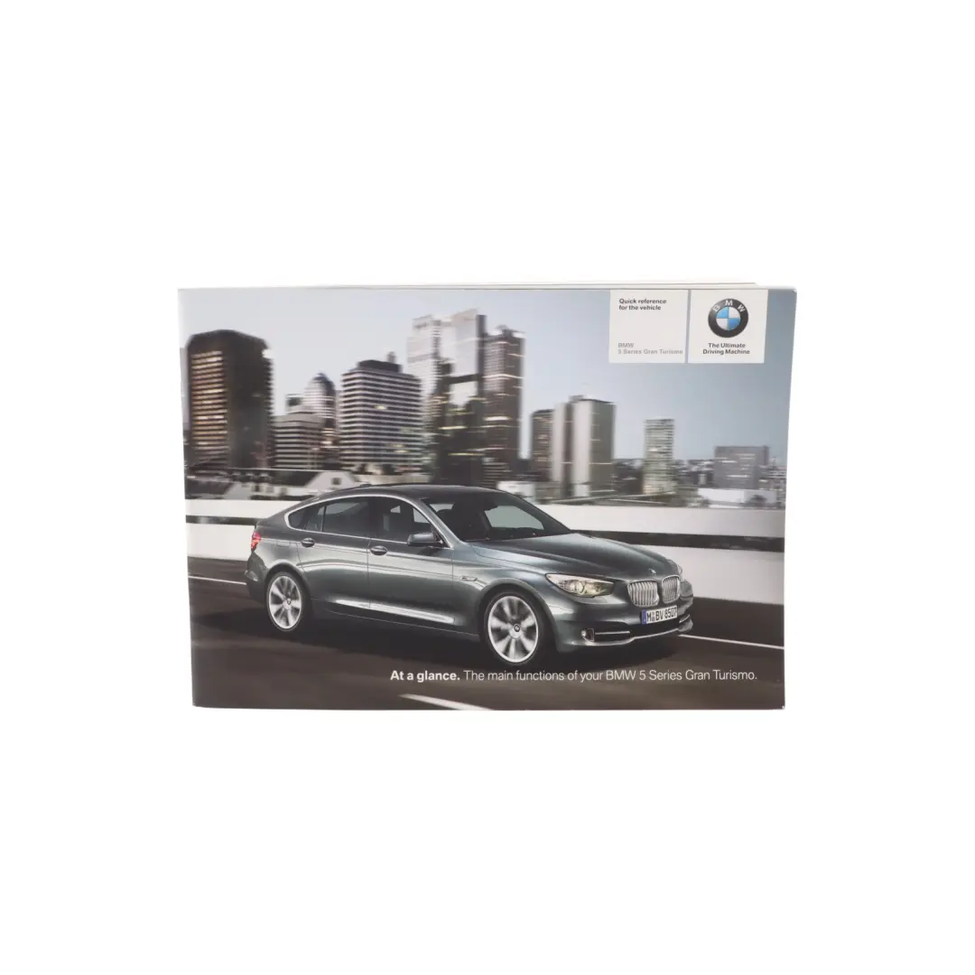 BMW F07 GT Service Booklet Owner's Handbook Instructions Pouch Wallet Set - SKU 2604294 - Part number 2604294