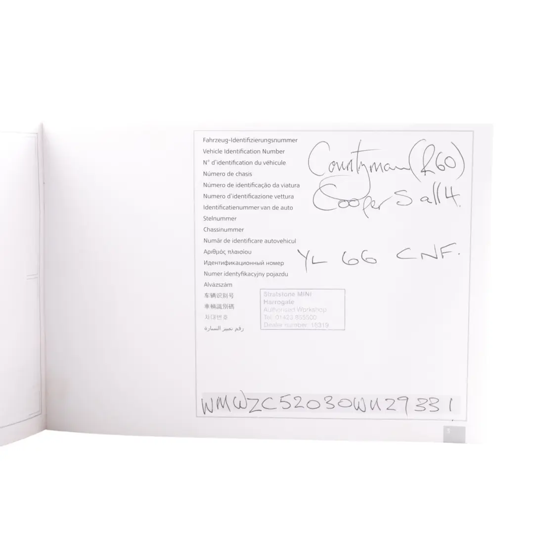 Service Booklet Mini R50 R53 R56 R57 R60 Service Book to with Part number 2955002 Service Booklet Mini R50 R53 R56 R57 R60 Service Book - SKU 2955002 - Part number 2955002