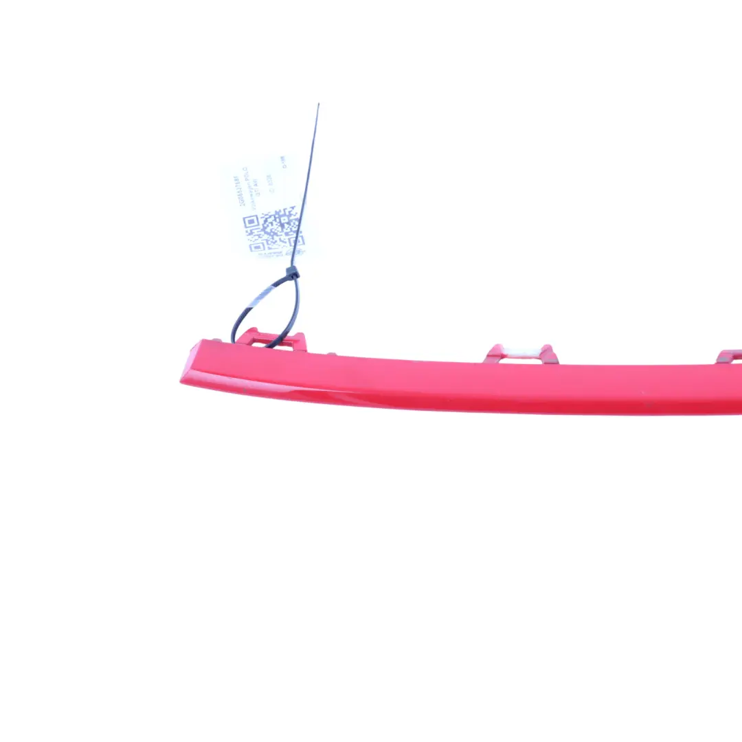 Mk6 Front Grille Radiator Trim Strip Right O/S to Volkswagen Polo VI with Part number 2G0853768F Volkswagen Polo VI Mk6 Front Grille Radiator Trim Strip Right O/S - SKU 2G0853768F - Part number 2G0853768F