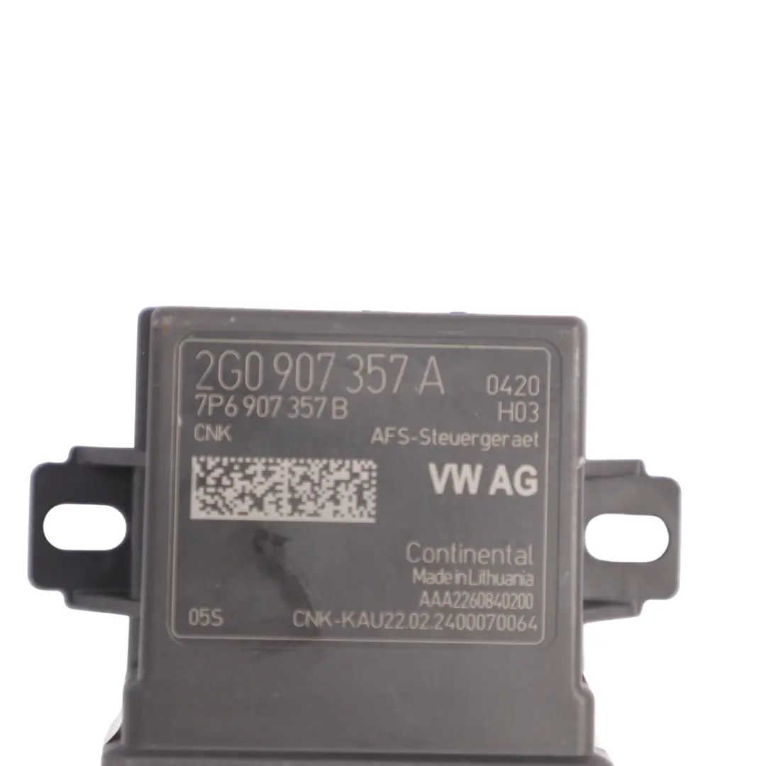 VW Polo Mk6 AW Headlight Head Lamp Range Control Unit Module ECU - SKU 2G0907357A - Part number 2G0907357A