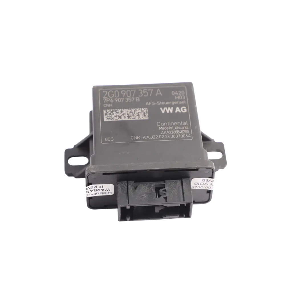 VW Polo Mk6 AW Headlight Head Lamp Range Control Unit Module ECU - SKU 2G0907357A - Part number 2G0907357A