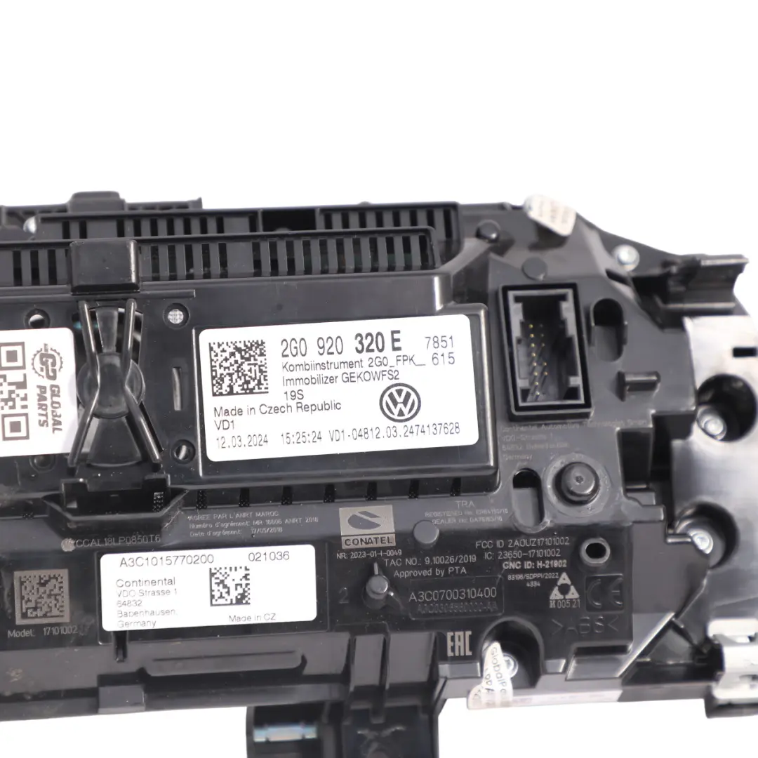Volkswagen Polo Mk6 Instrument Cluster Speedometer Petrol Automatic - SKU 2G0920320E - Part number 2G0920320E