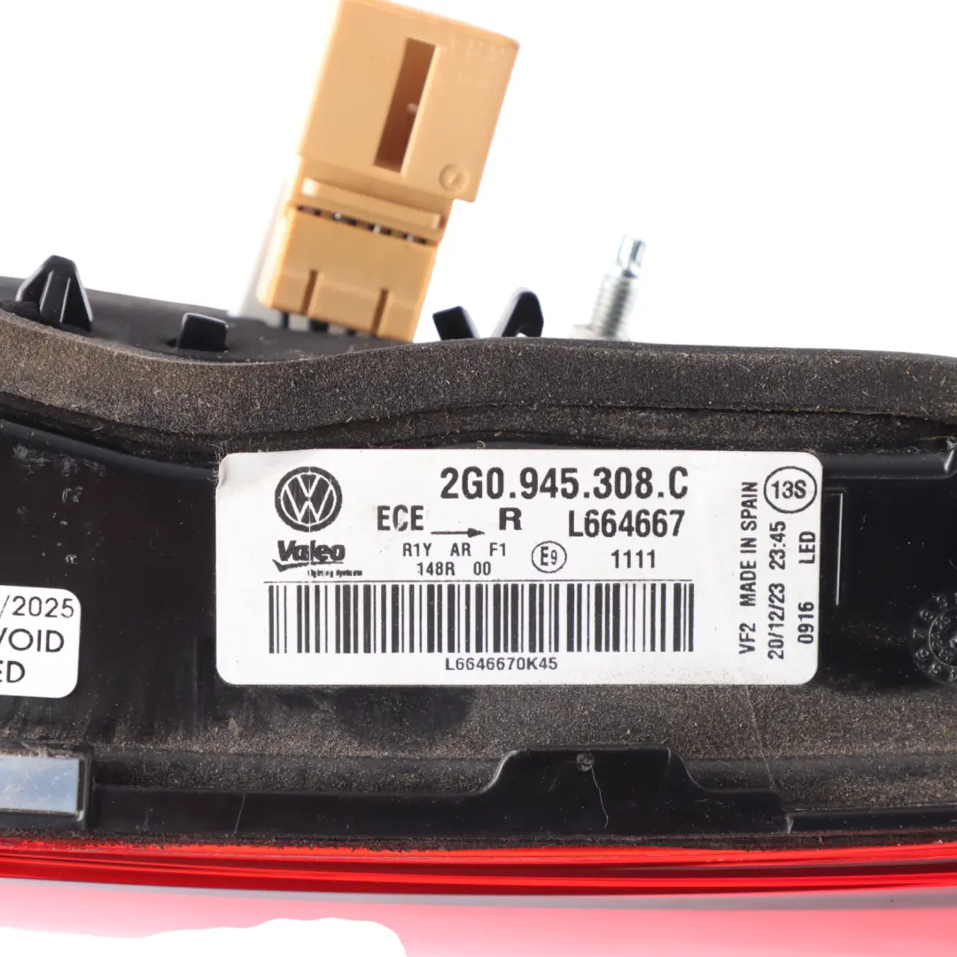 VW Volkswagen Polo Mk6 Rear Tail Light LED Boot Lamp Inner Right O/S - SKU 2G0945308C - Part number 2G0945308C