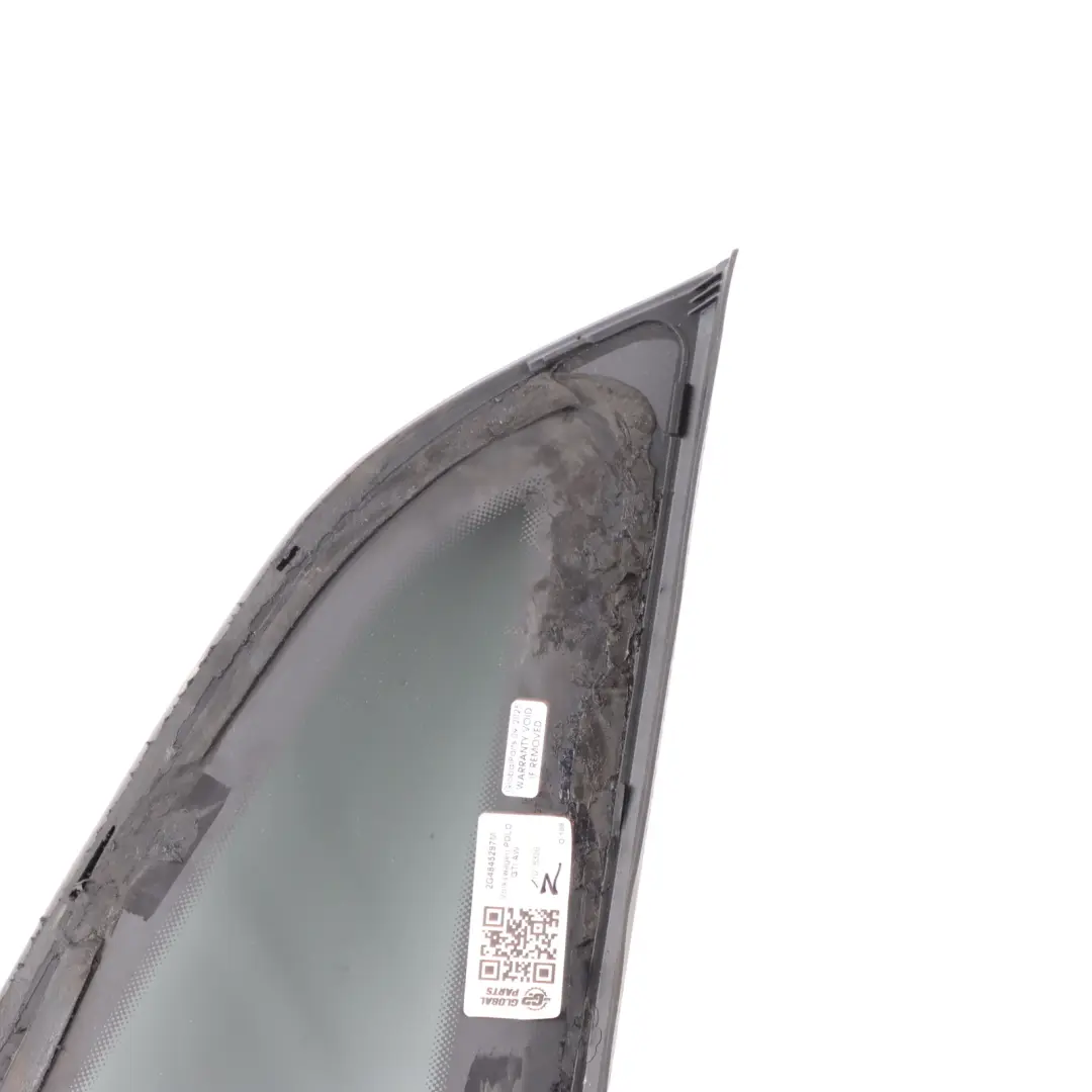 Mk6 Quarter Window Glass Rear Left N/S to Volkswagen Polo with Part number 2G4845297M Volkswagen Polo Mk6 Quarter Window Glass Rear Left N/S - SKU 2G4845297M - Part number 2G4845297M