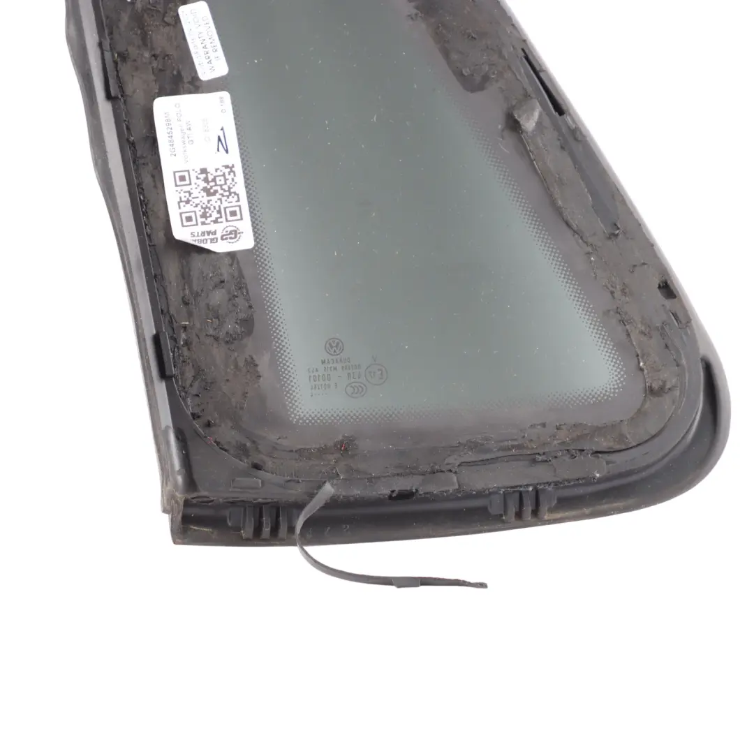 Mk6 Quarter Window Glass Rear Right O/S to Volkswagen Polo with Part number 2G4845298M Volkswagen Polo Mk6 Quarter Window Glass Rear Right O/S - SKU 2G4845298M - Part number 2G4845298M