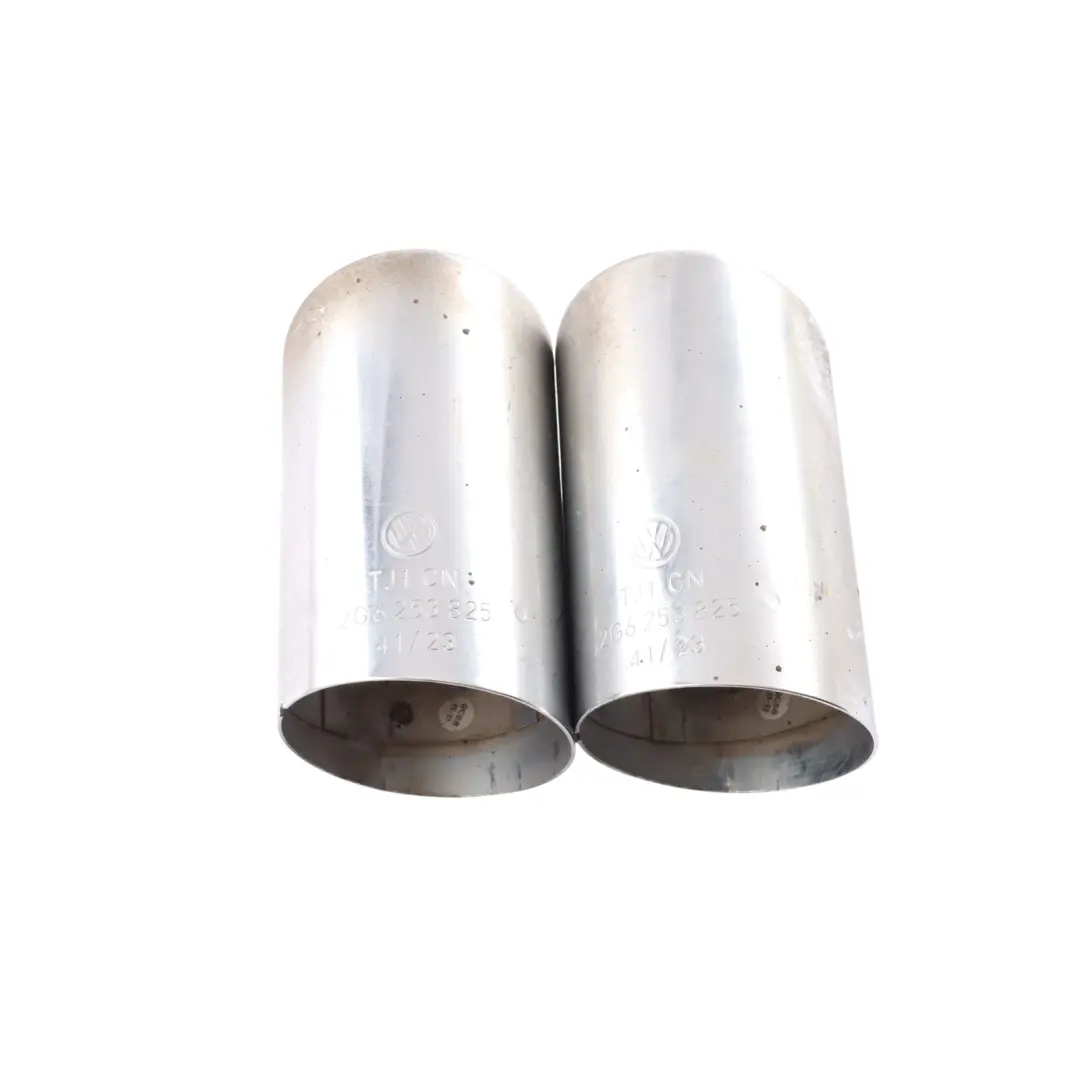 Mk6 AW Rear Exhaust Pipe Tip Trim Set to Volkswagen VW Polo GTI with Part number 2G6253825 Volkswagen VW Polo GTI Mk6 AW Rear Exhaust Pipe Tip Trim Set - SKU 2G6253825 - Part number 2G6253825