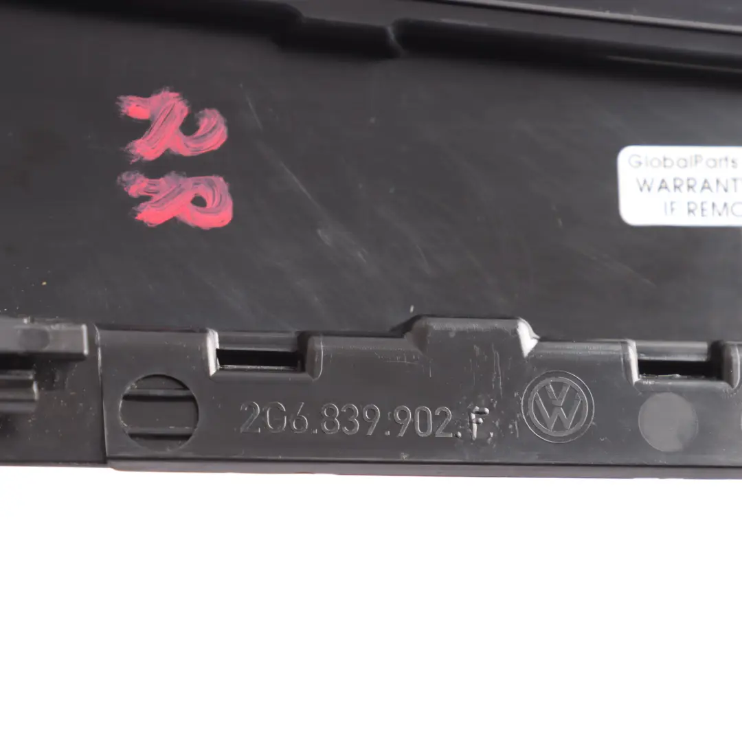 Door B Pillar Cover Trim Surround Right O/S to Volkswagen Polo VI Rear with Part number 2G6839902F Volkswagen Polo VI Rear Door B Pillar Cover Trim Surround Right O/S - SKU 2G6839902F - Part number 2G6839902F