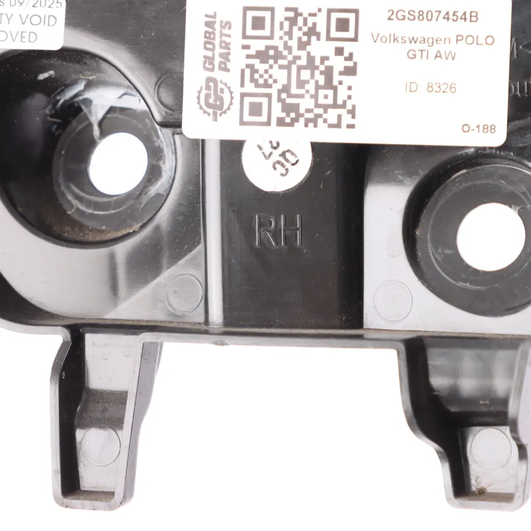 Mk6 AW Rear Bumper Mount Support Bracket Right O/S to VW Volkswagen Polo with Part number 2GS807454B VW Volkswagen Polo Mk6 AW Rear Bumper Mount Support Bracket Right O/S - SKU 2GS807454B - Part number 2GS807454B