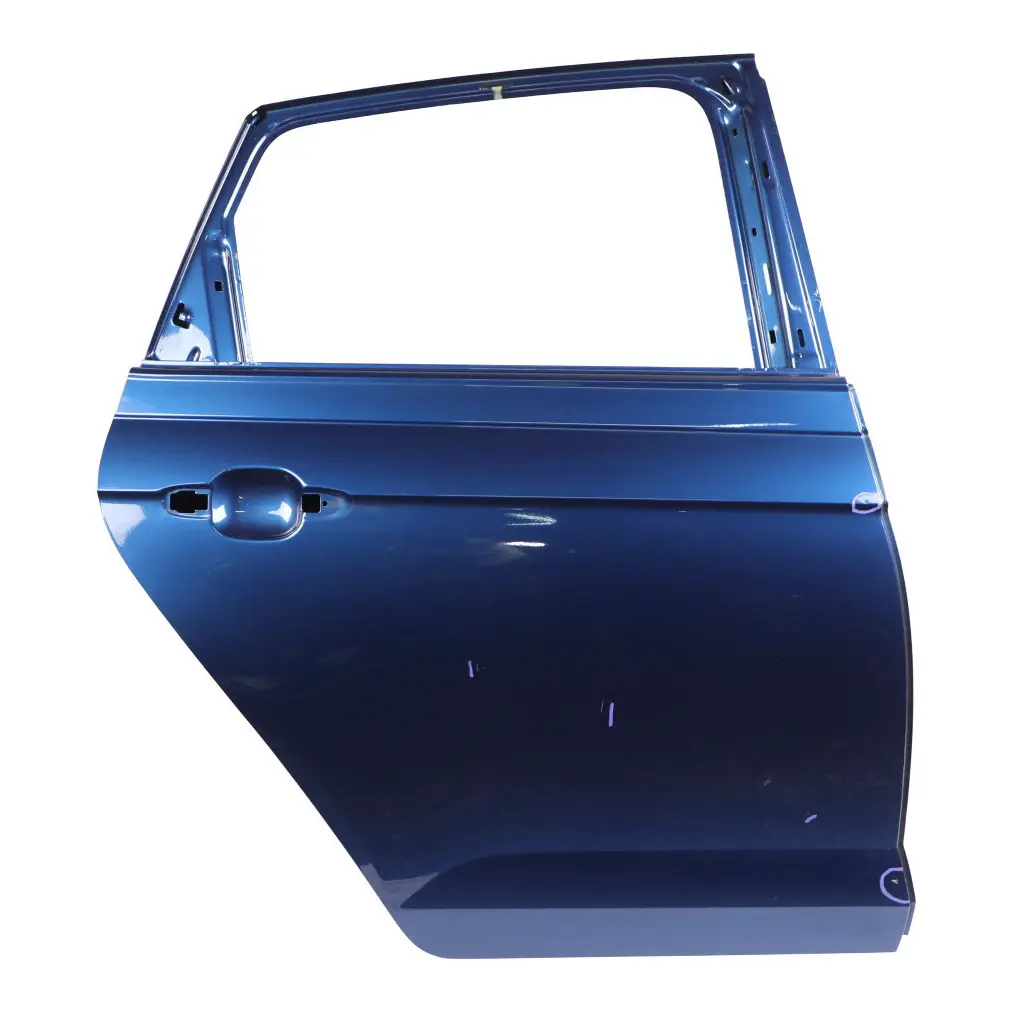 Volkswagen VW Polo AW Door Rear Right O/S Reef Blue Metallic - B5K