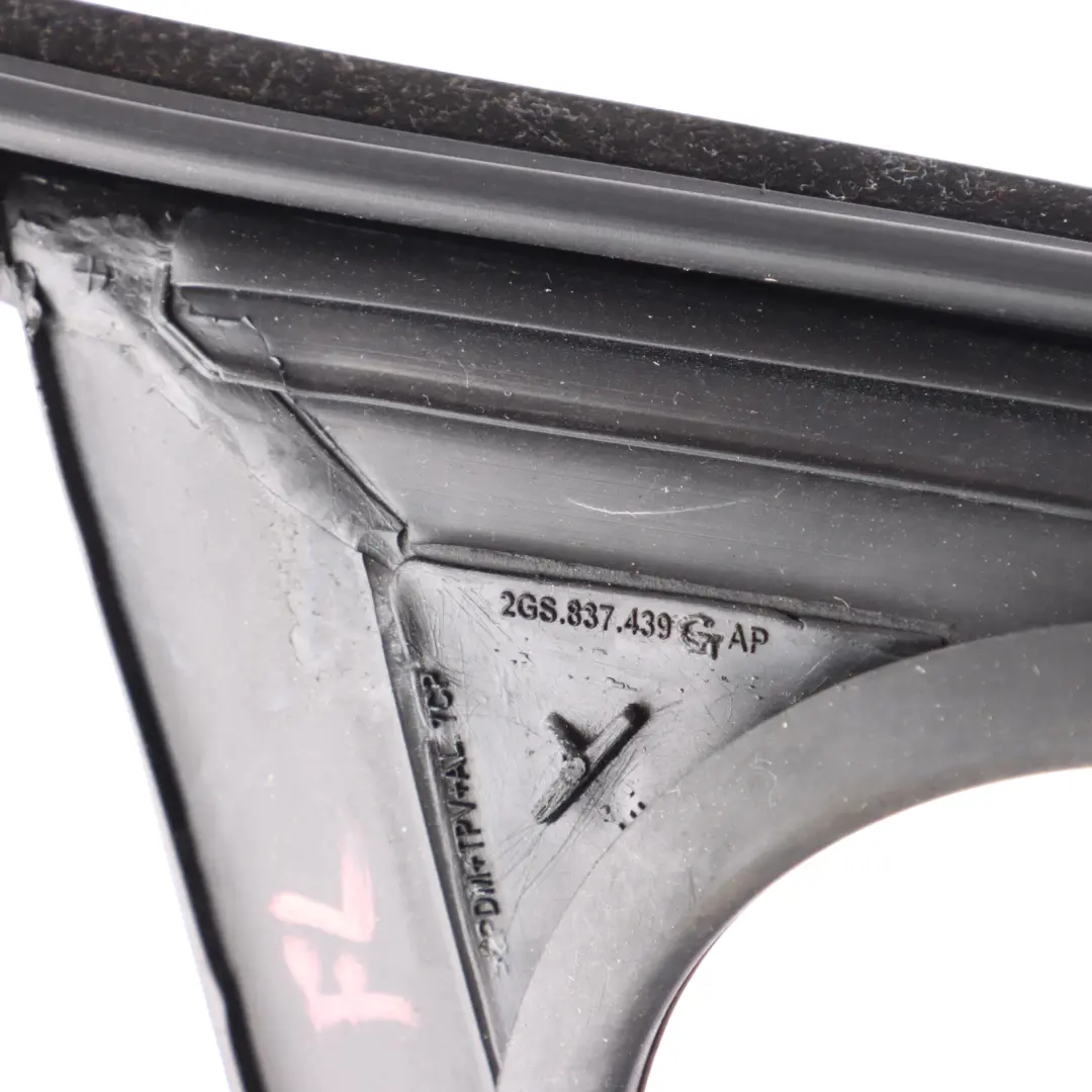 Volkswagen Polo Mk6 AW Door Window Guide Seal Gasket Front Left N/S - SKU 2GS837439G - Part number 2GS837439G