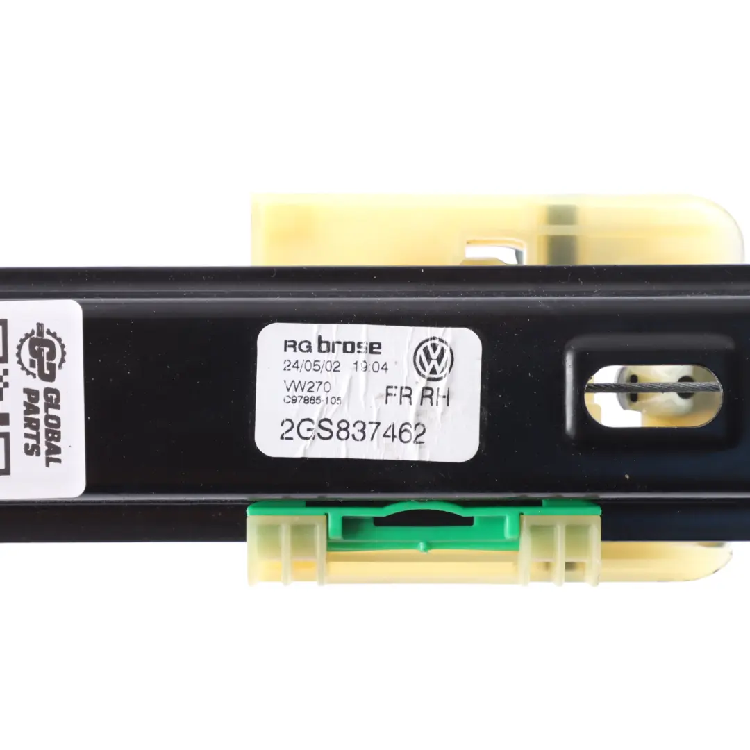 Mk6 Door Window Lifter Mechanism Front Right O/S to Volkswagen Polo with Part number 2GS837462 Volkswagen Polo Mk6 Door Window Lifter Mechanism Front Right O/S - SKU 2GS837462 - Part number 2GS837462