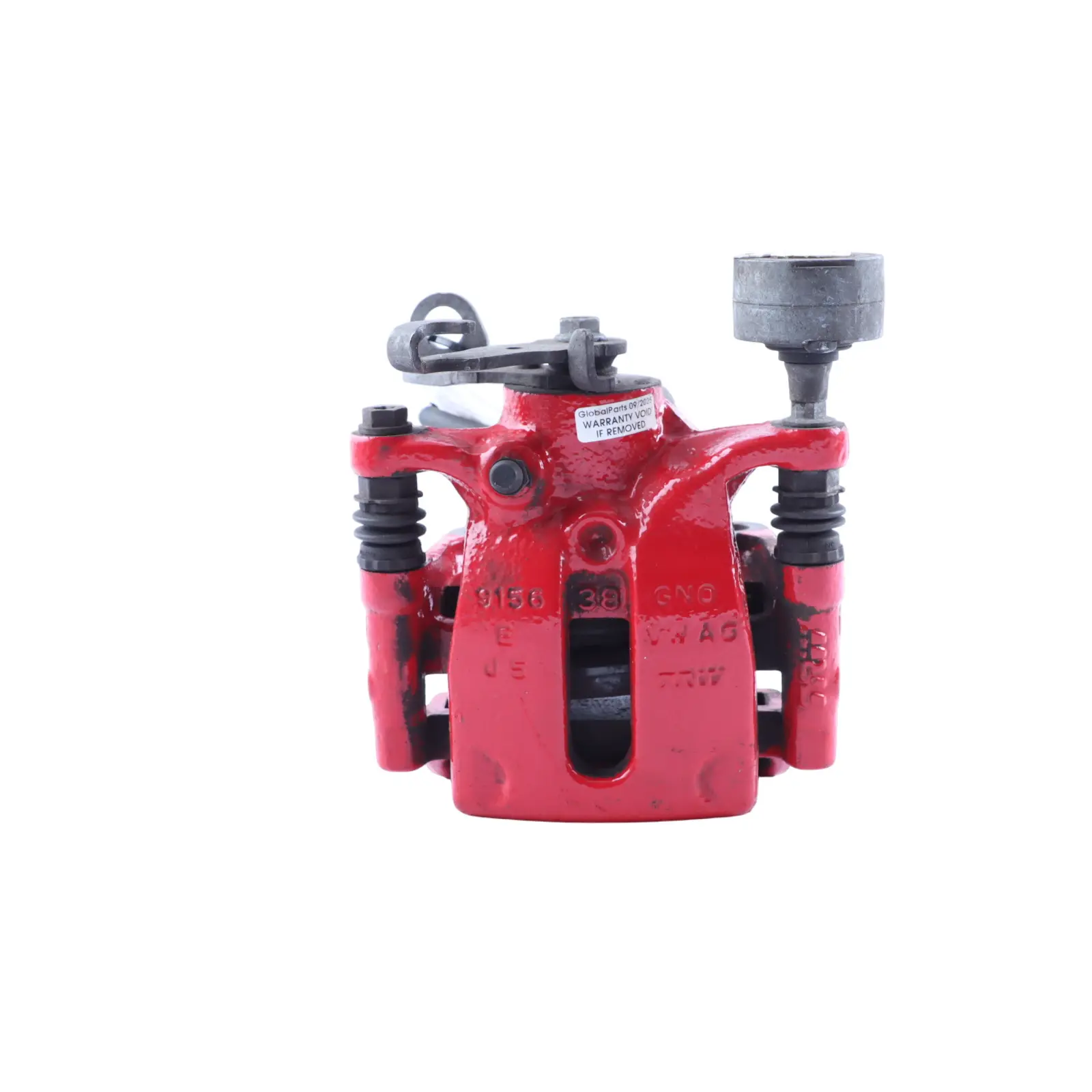 VW Polo Mk6 Brake Caliper Braking Unit Housing Rear Left N/S Red 2Q0615424B