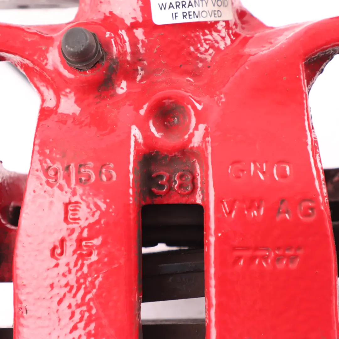 Mk6 Brake Caliper Braking Unit Housing Rear Left N/S Red 2Q0615424B to VW Polo with Part number 2Q0615423B VW Polo Mk6 Brake Caliper Braking Unit Housing Rear Left N/S Red 2Q0615424B - SKU 2Q0615423B - Part number 2Q0615423B
