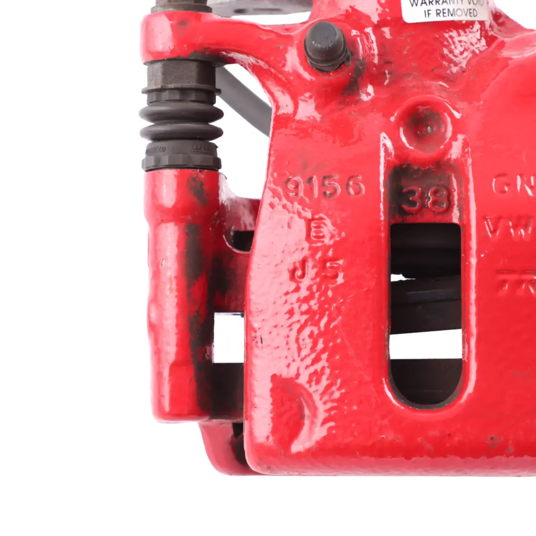 Mk6 Brake Caliper Braking Unit Housing Rear Left N/S Red 2Q0615424B to VW Polo with Part number 2Q0615423B VW Polo Mk6 Brake Caliper Braking Unit Housing Rear Left N/S Red 2Q0615424B - SKU 2Q0615423B - Part number 2Q0615423B