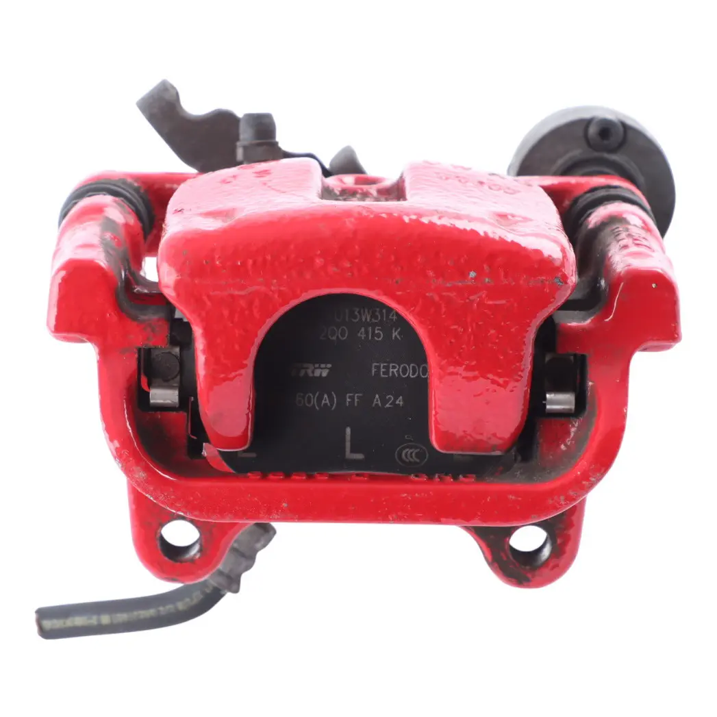 Mk6 Brake Caliper Braking Unit Housing Rear Left N/S Red 2Q0615424B to VW Polo with Part number 2Q0615423B VW Polo Mk6 Brake Caliper Braking Unit Housing Rear Left N/S Red 2Q0615424B - SKU 2Q0615423B - Part number 2Q0615423B