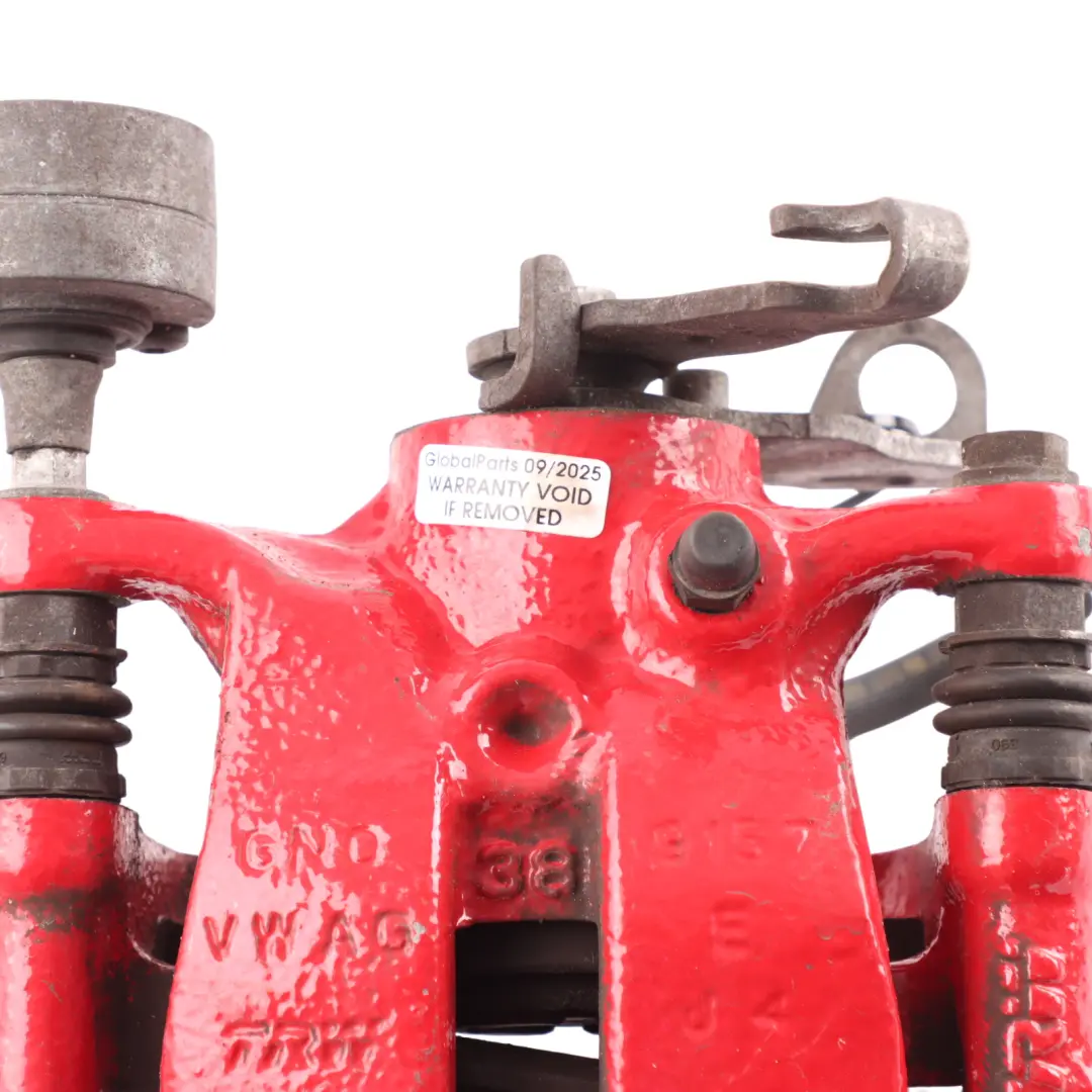 Mk6 Brake Caliper Braking Unit Housing Rear Right O/S Red to VW Polo with Part number 2Q0615424B VW Polo Mk6 Brake Caliper Braking Unit Housing Rear Right O/S Red - SKU 2Q0615424B - Part number 2Q0615424B