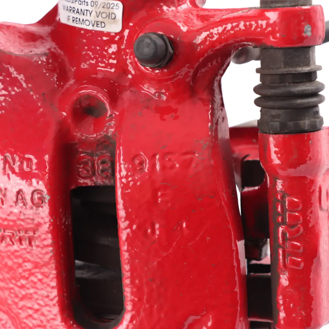 VW Polo Mk6 Brake Caliper Braking Unit Housing Rear Right O/S Red - SKU 2Q0615424B - Part number 2Q0615424B