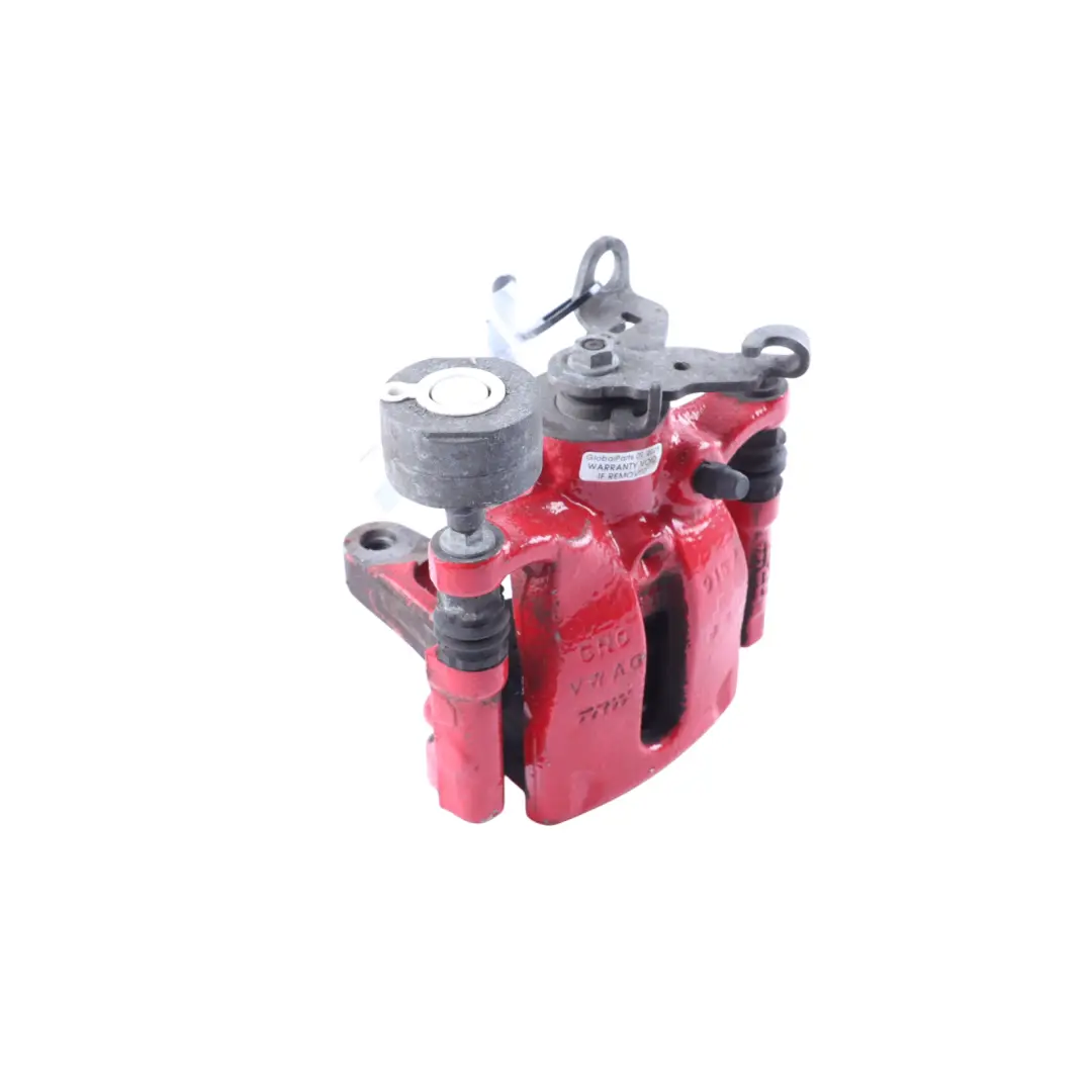 Mk6 Brake Caliper Braking Unit Housing Rear Right O/S Red to VW Polo with Part number 2Q0615424B VW Polo Mk6 Brake Caliper Braking Unit Housing Rear Right O/S Red - SKU 2Q0615424B - Part number 2Q0615424B