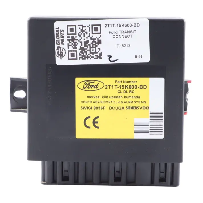 Zentralverriegelung Steuergerät Modul ECU für Ford Transit Connect mit Teilenummer 2T1T-15K600-BD Ford Transit Connect Zentralverriegelung Steuergerät Modul ECU - SKU 2T1T-15K600-BD - Teilenummer 2T1T-15K600-BD