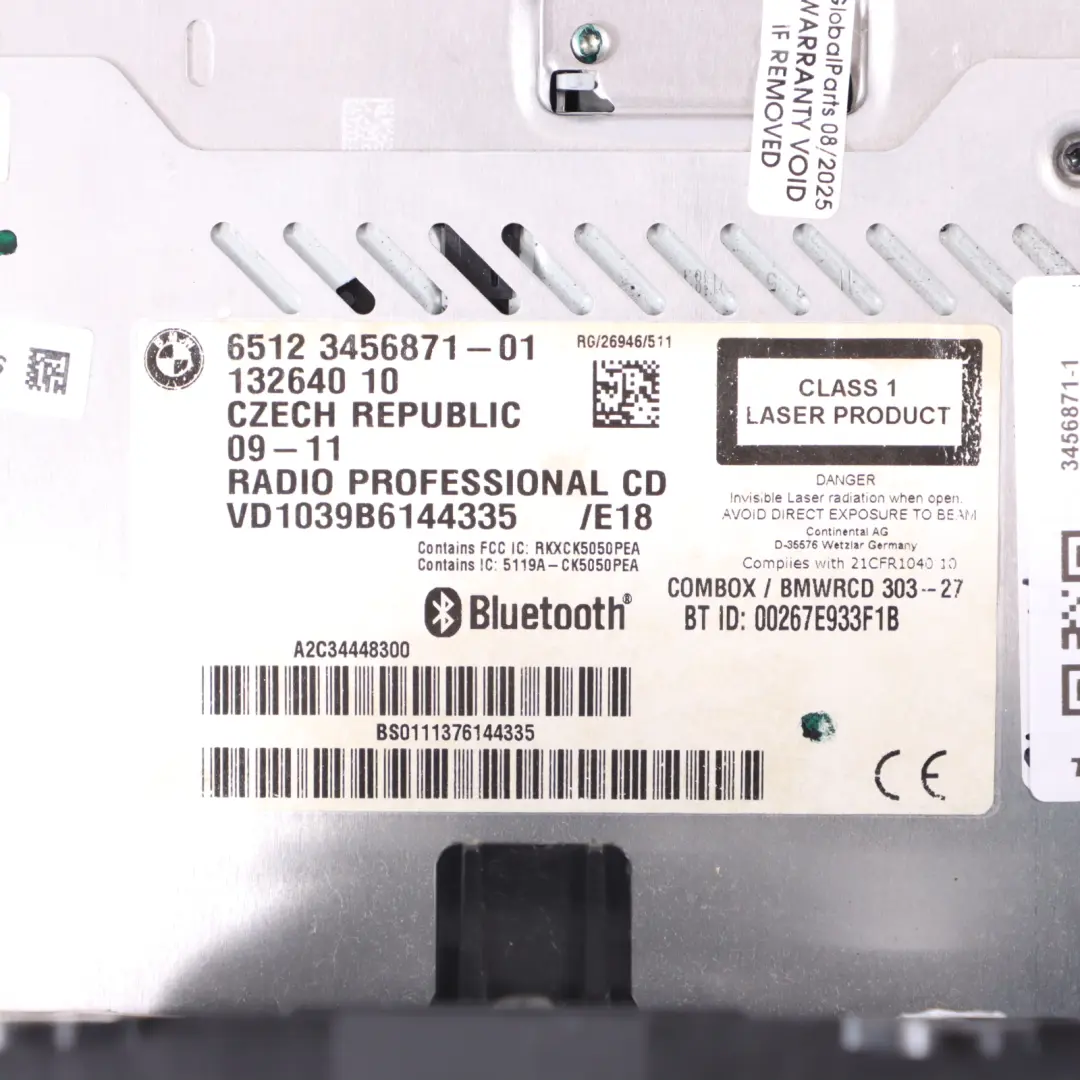 Radio Boost CD Player Mini R56 R57 LCI R60 Head Unit Audio Player to with Part number 3456871 Radio Boost CD Player Mini R56 R57 LCI R60 Head Unit Audio Player - SKU 3456871-1 - Part number 3456871