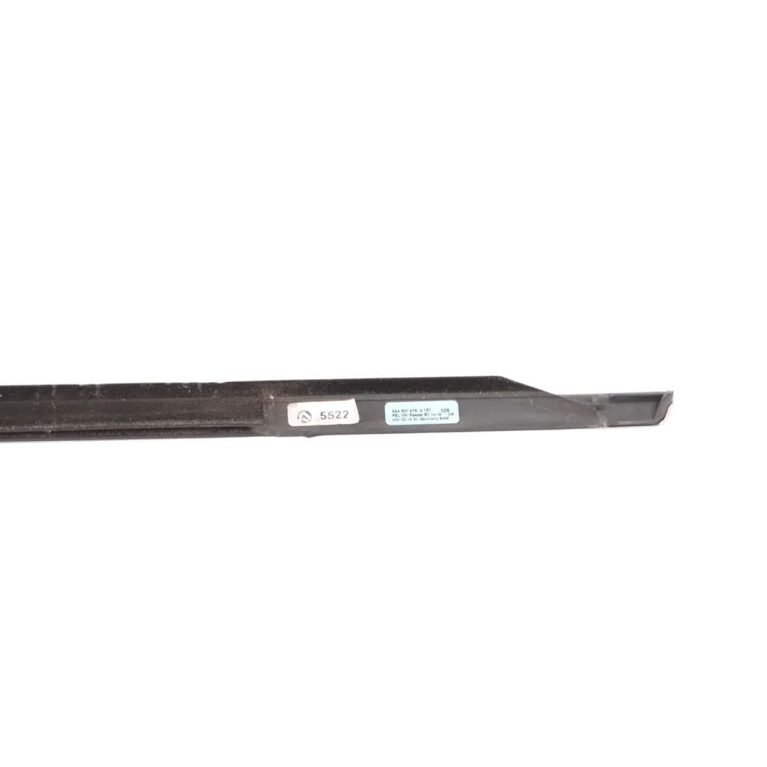 Volkswagen Passat B7 Front Door Window Seal Gasket Outer Right O/S - SKU 3AA837476A - Part number 3AA837476A