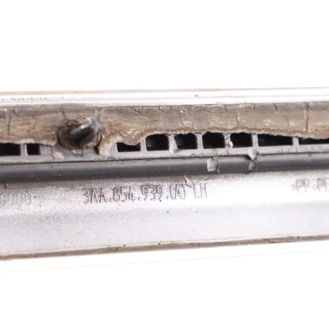 Volkswagen Passat B7 Front Door Moulding Lower Left N/S Reflex Silver - A7W - SKU 3AA854939A-RES - Part number 3AA854939A